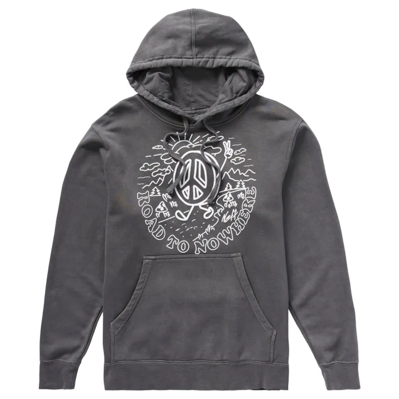 MUSHROOM PEACE PULLOVER HOODIE - BLACK sold by Neff