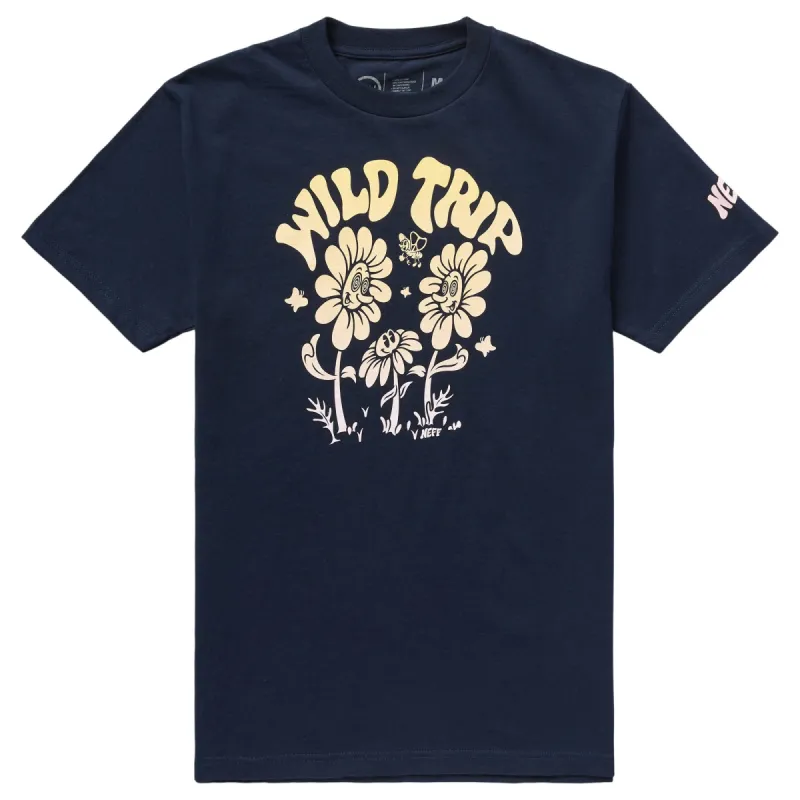 WILD TRIP TEE - NAVY sold by Neff