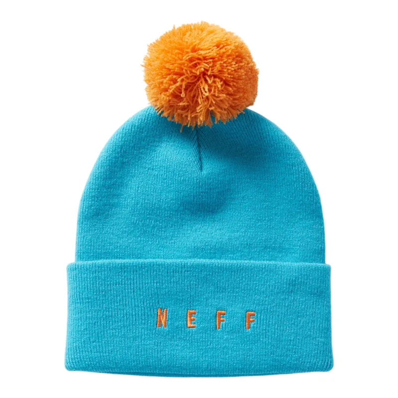 LAWRENCE ENDLESS POM BEANIE - TEAL sold by Neff