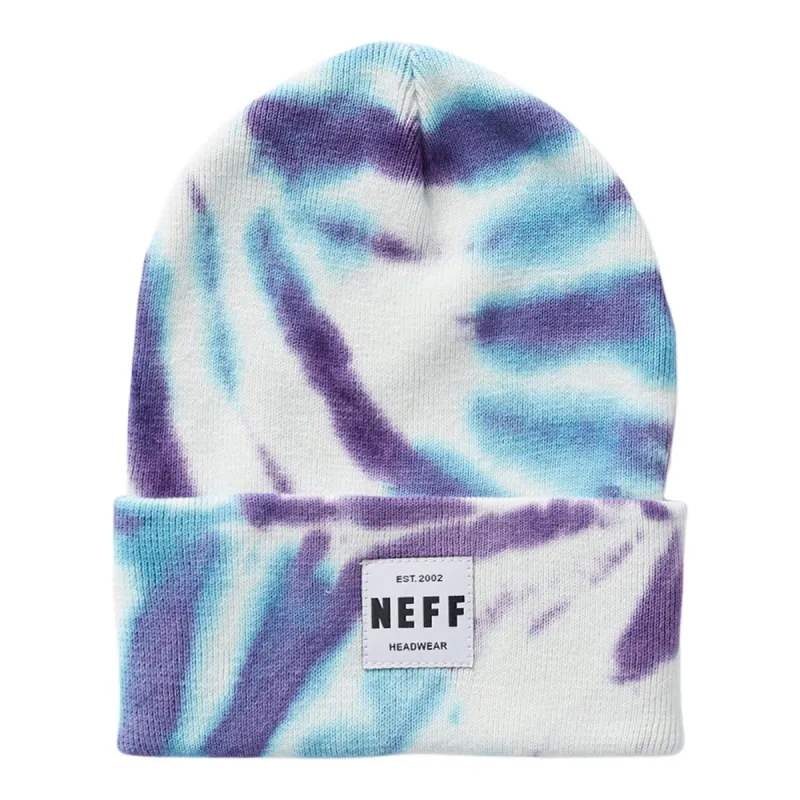 LAWRENCE TIE DYE BEANIE - BLUE TIE DYE sold by Neff