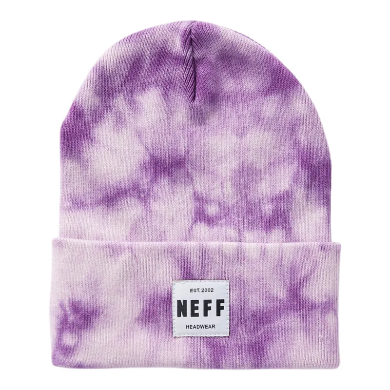LAWRENCE TIE DYE BEANIE - PURPLE TIE DYE sold by Neff