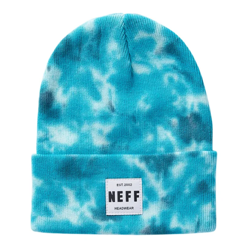 LAWRENCE TIE DYE BEANIE - TEAL TIE DYE sold by Neff