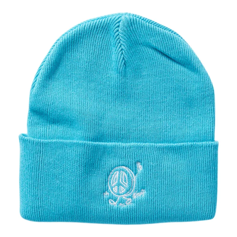 PEACE GONE BYE BEANIE - TEAL sold by Neff