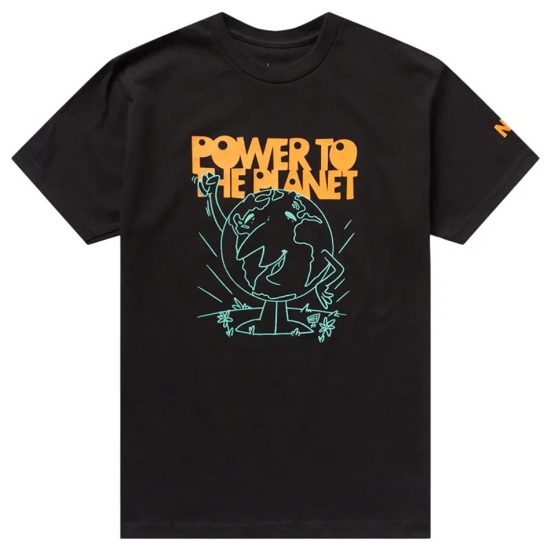 POWER TO THE PEOPLE TEE - BLACK sold by Neff