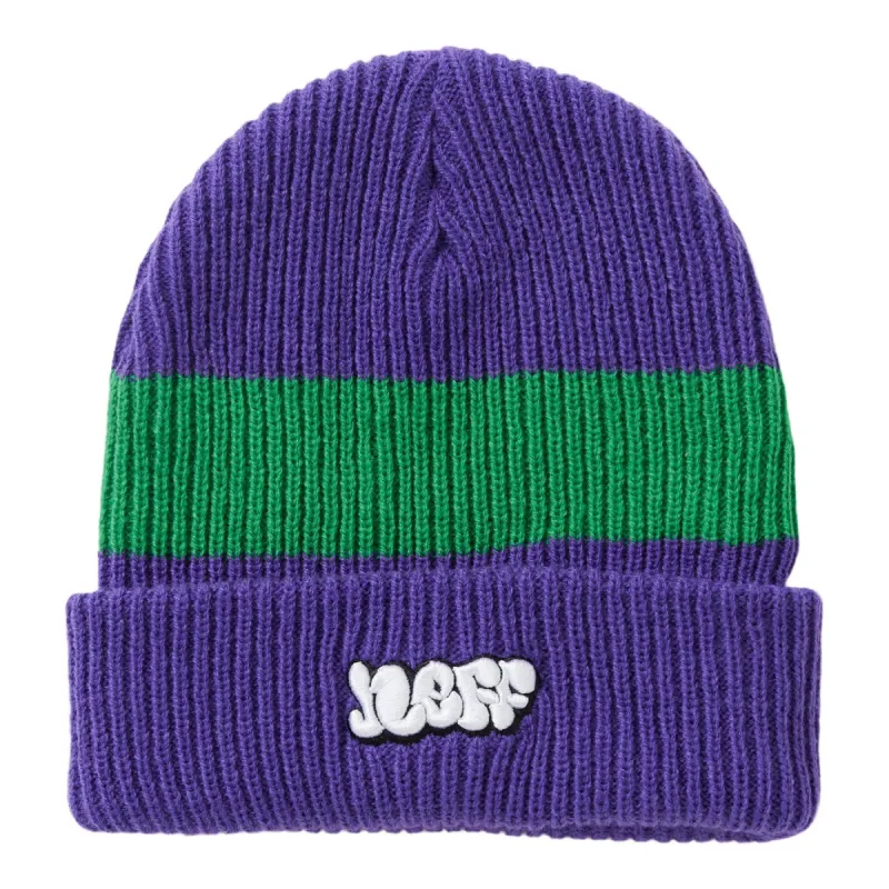 BARGE CUFF BEANIE - PURPLE sold by Neff