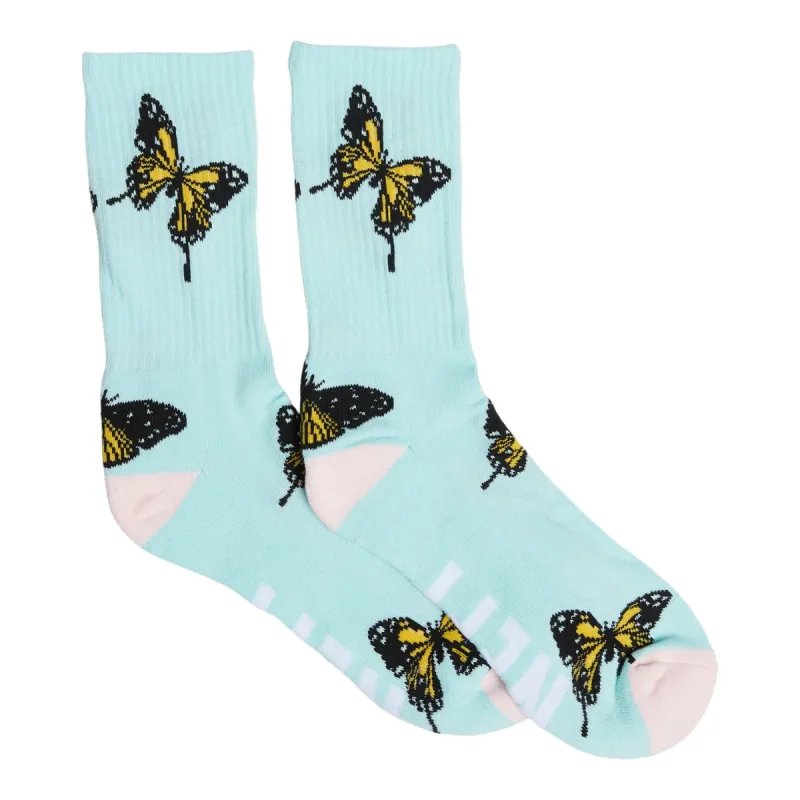 FLUTTER CREW SOCKS - TURQUOISE sold by Neff