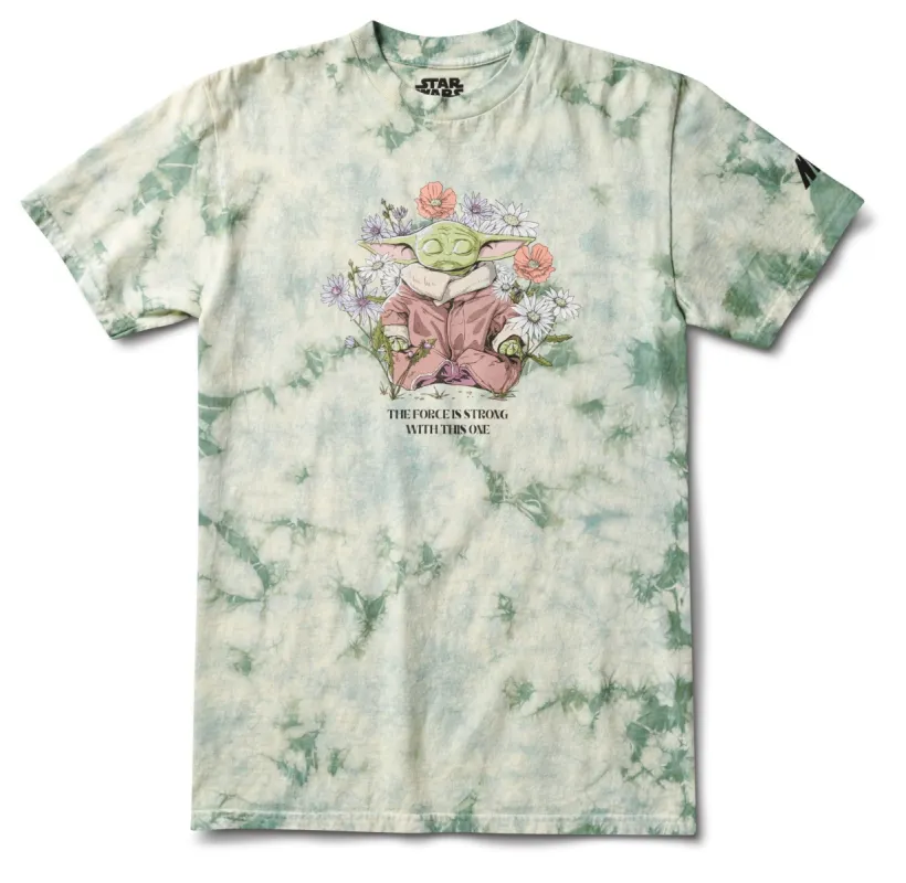 STAR WARS THE FORCE TEE - GREEN CLOUD DYE sold by Neff