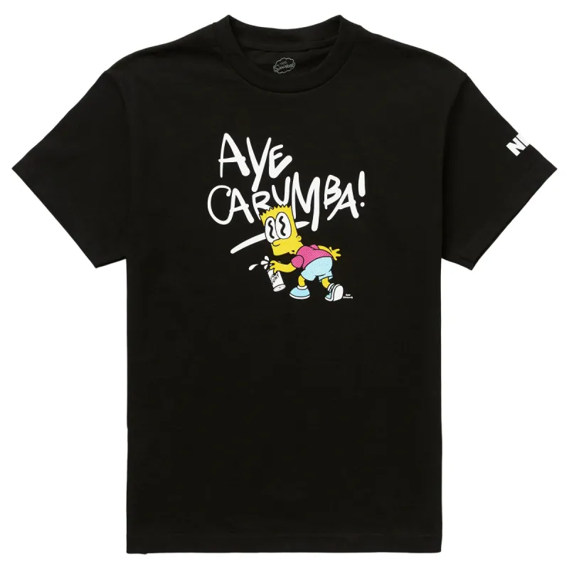 THE SIMPSONS AYE CARUMBA TEE - BLACK sold by Neff