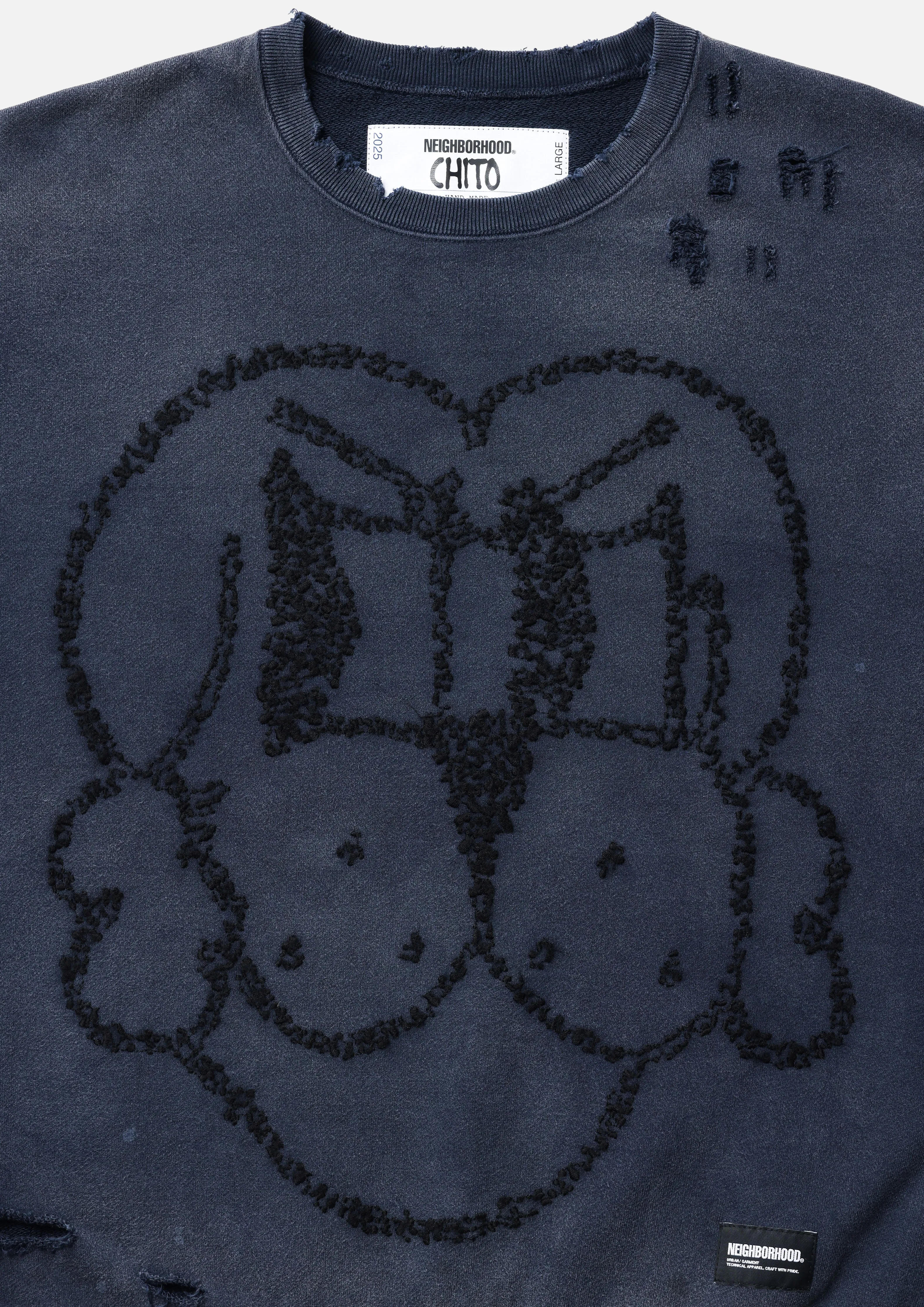 NH X CHITO . SAVAGE SWEAT SHIRT LS sold by Neighborhood product image thumbnail 4