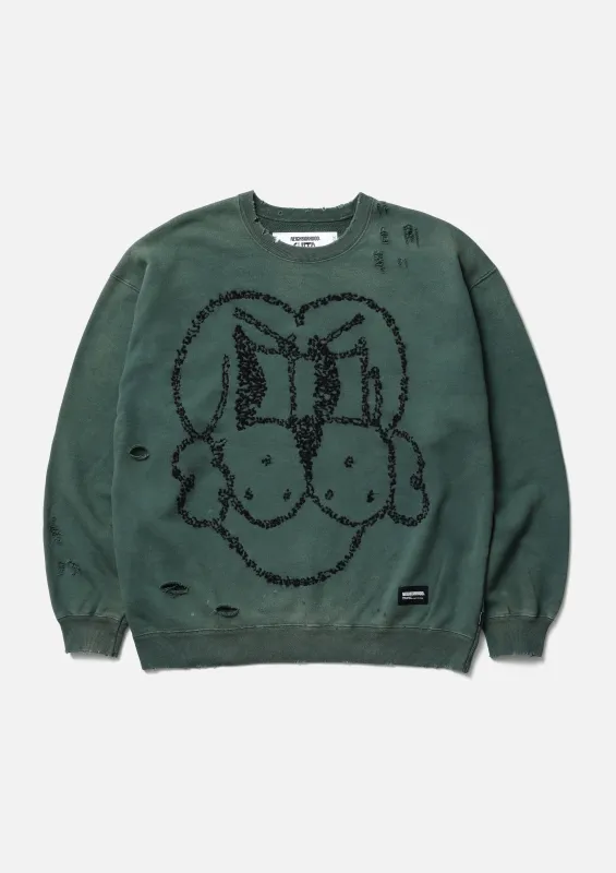 NH X CHITO . SAVAGE SWEAT SHIRT LS made by Neighborhood