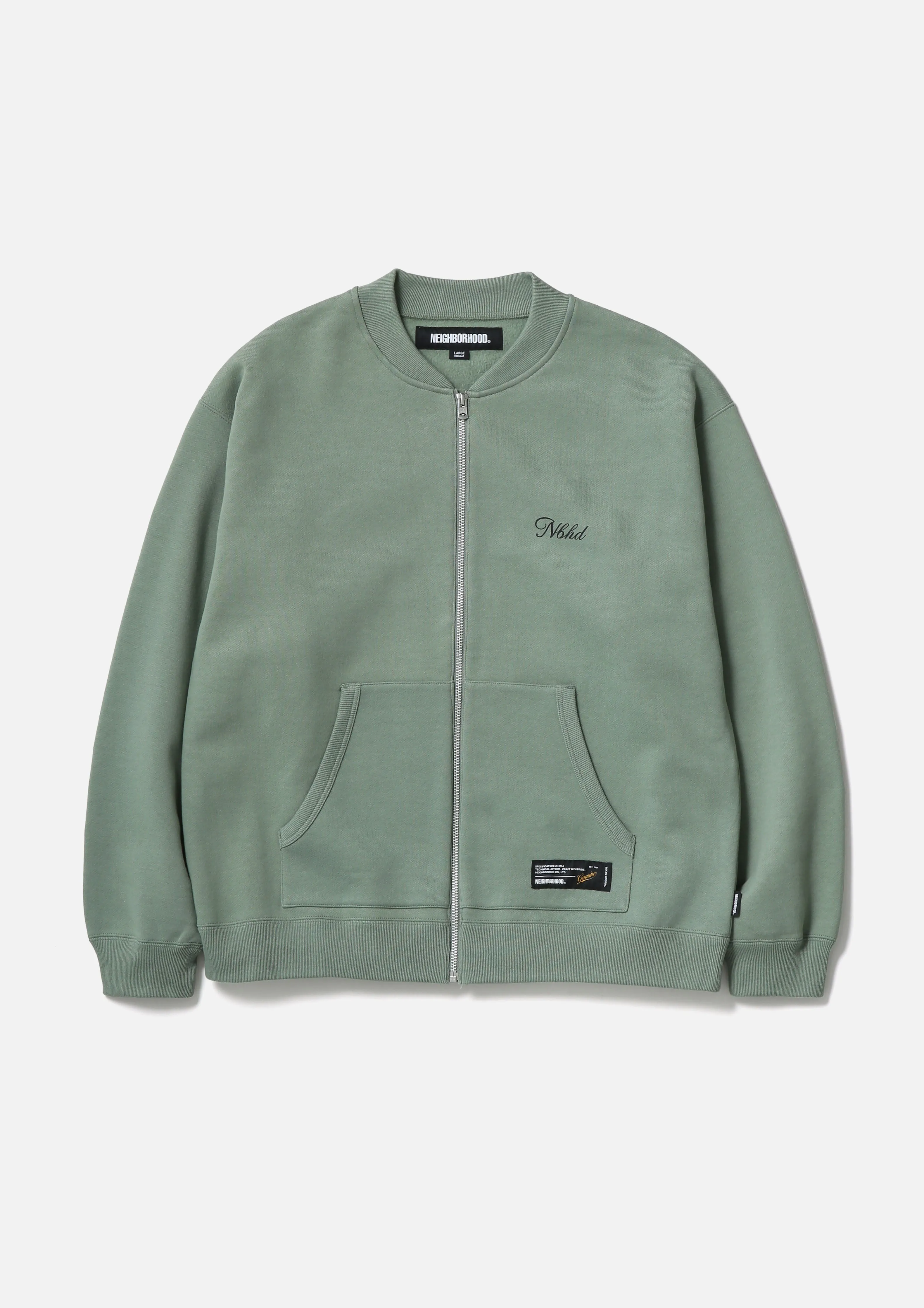 PLAIN SWEAT ZIP JACKET LS sold by Neighborhood product image thumbnail 4