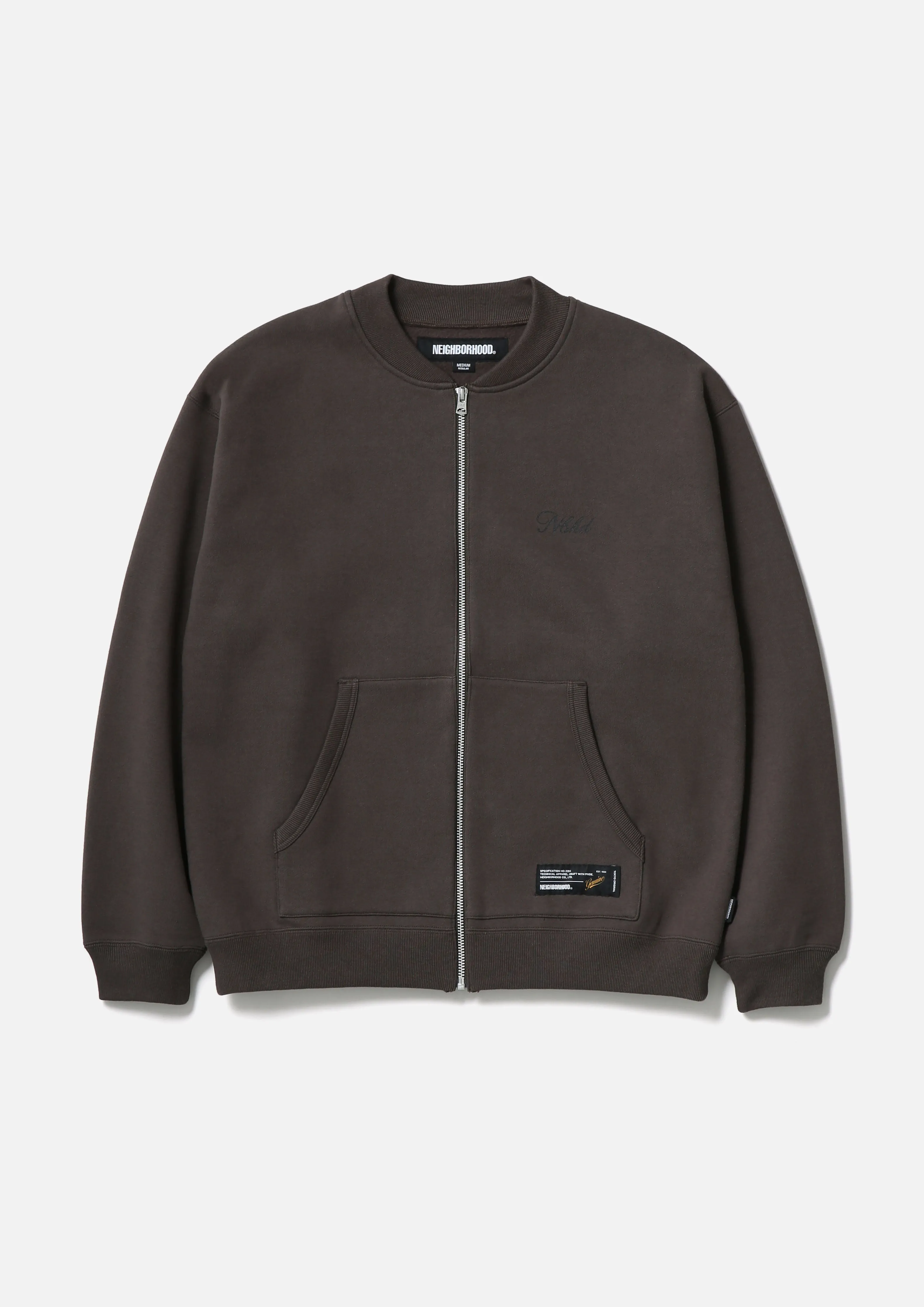 PLAIN SWEAT ZIP JACKET LS sold by Neighborhood product image thumbnail 3