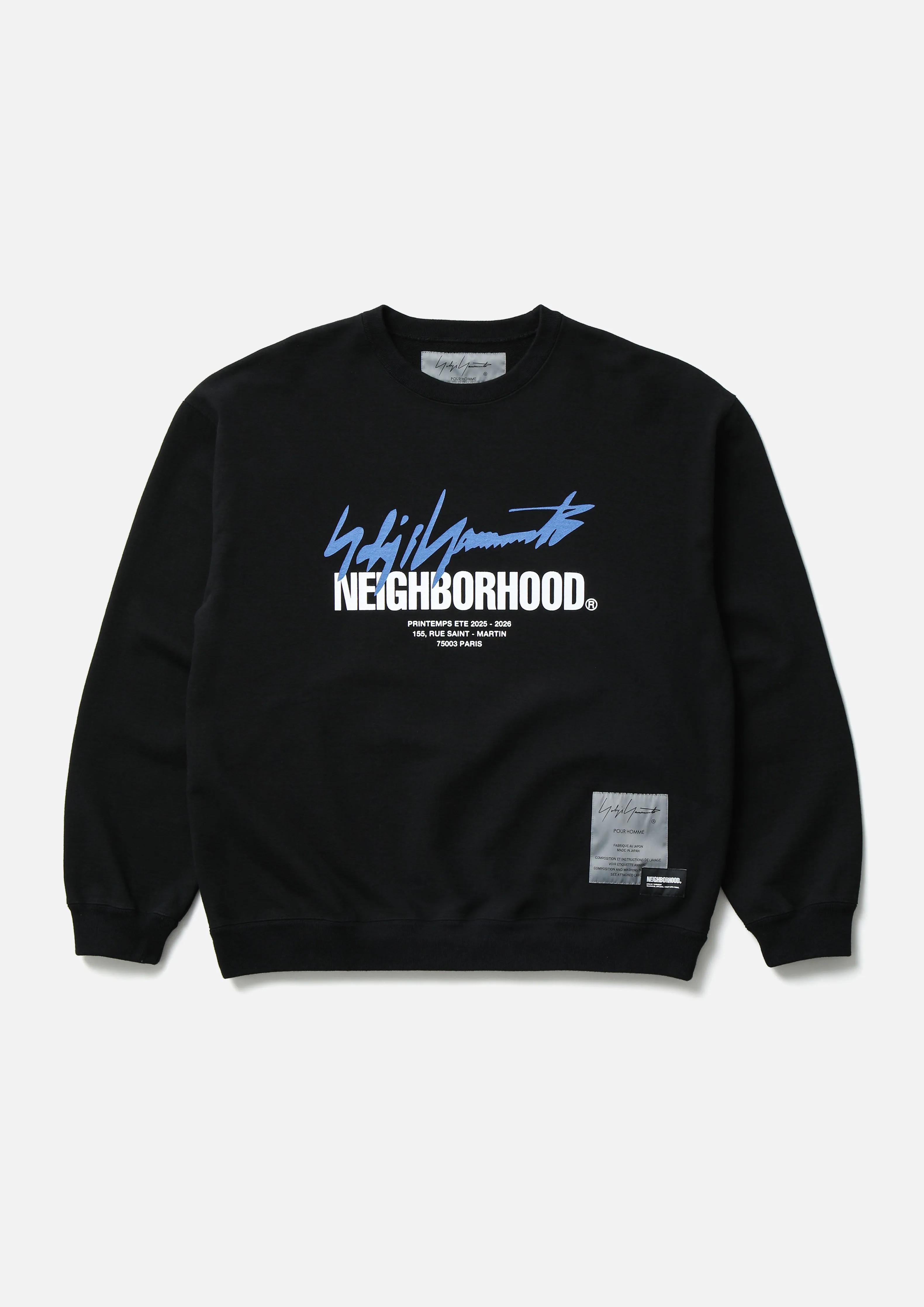 NH X YOHJI YAMAMOTO . SWEAT SHIRT LS sold by Neighborhood product image thumbnail 2