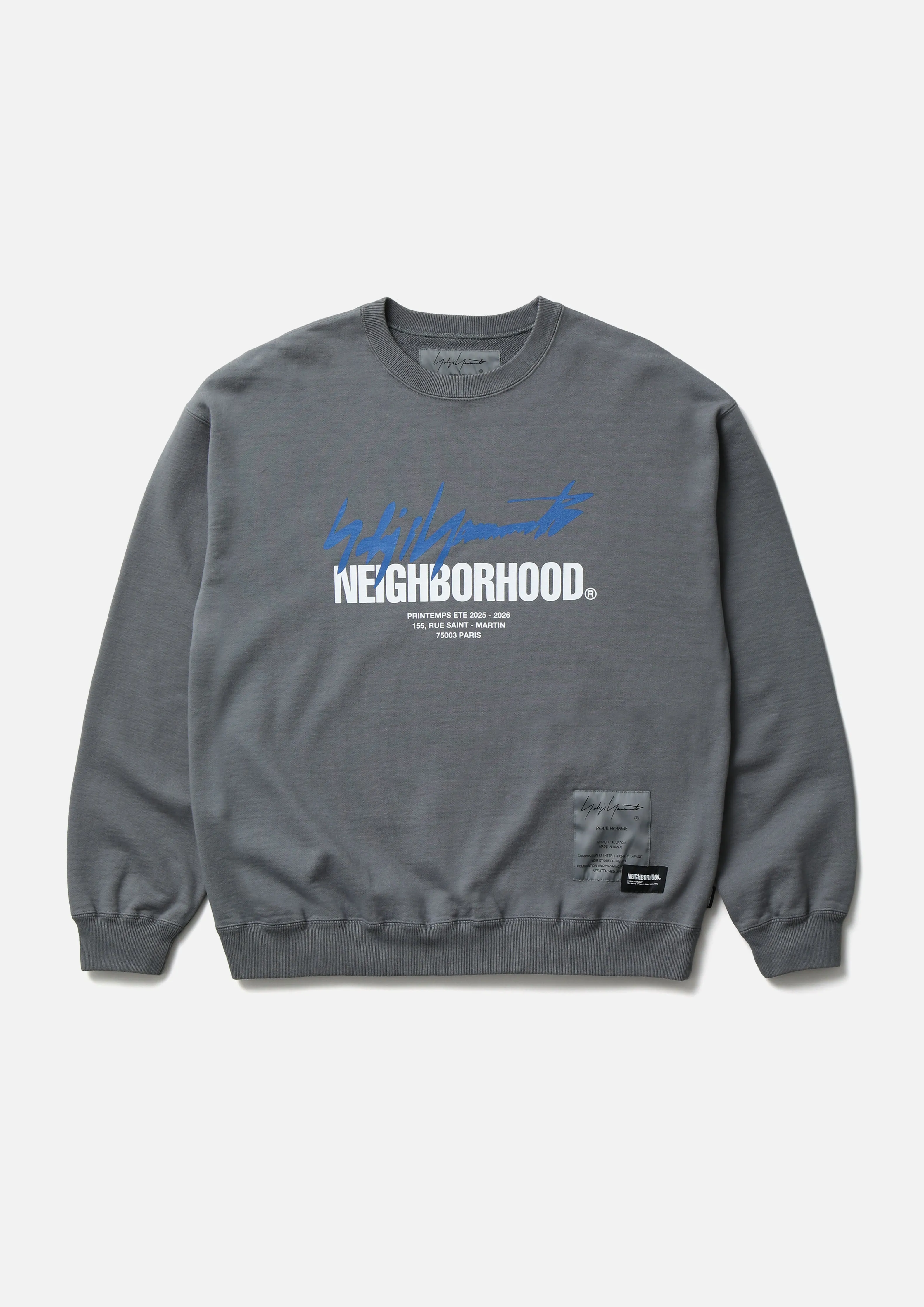 NH X YOHJI YAMAMOTO . SWEAT SHIRT LS sold by Neighborhood
