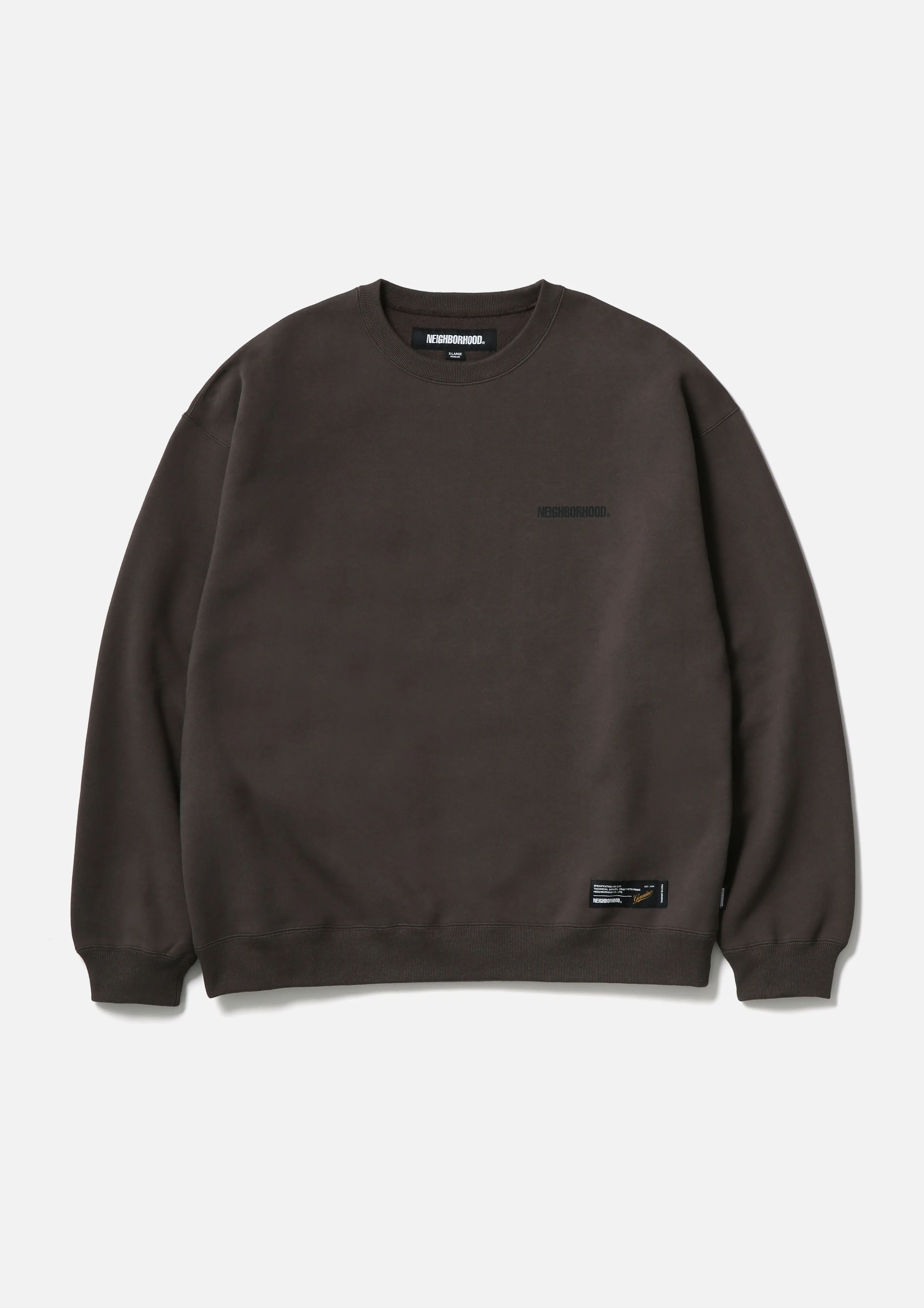 PLAIN SWEAT CREWNECK LS sold by Neighborhood