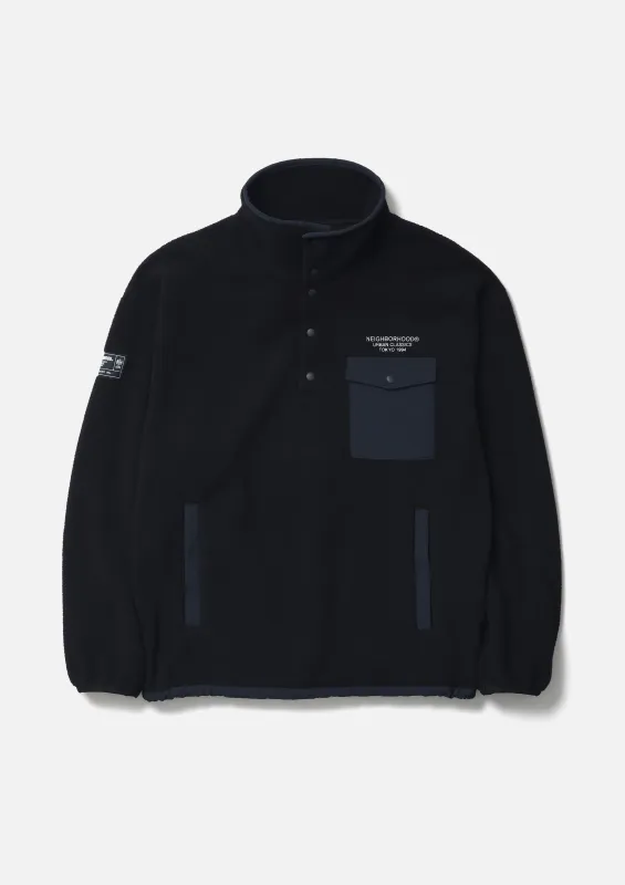 FLEECE STAND COLLAR LS sold by Neighborhood