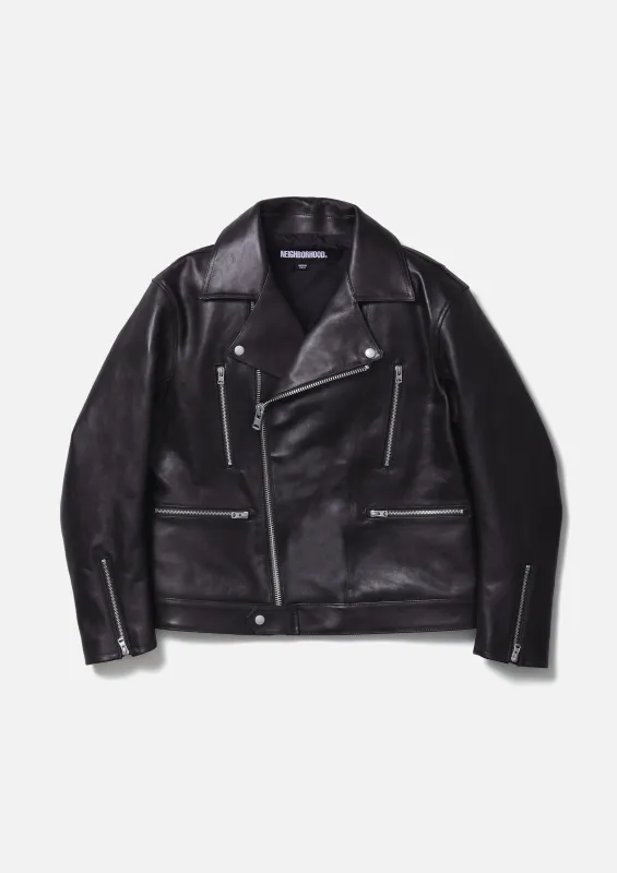 LEATHER RIDERS JACKET made by Neighborhood