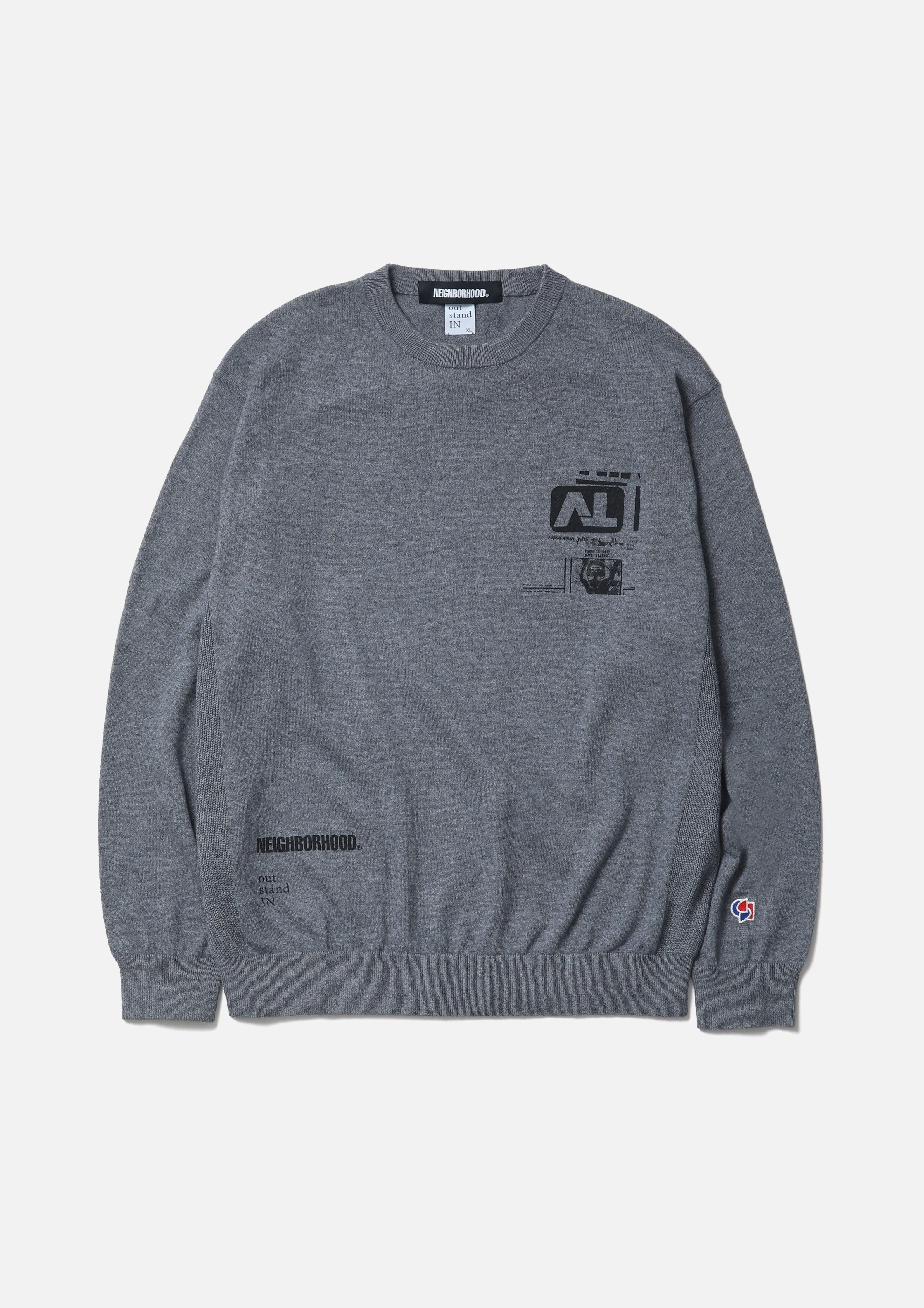 NH X OUT STAND IN . CREWNECK SWEATER sold by Neighborhood