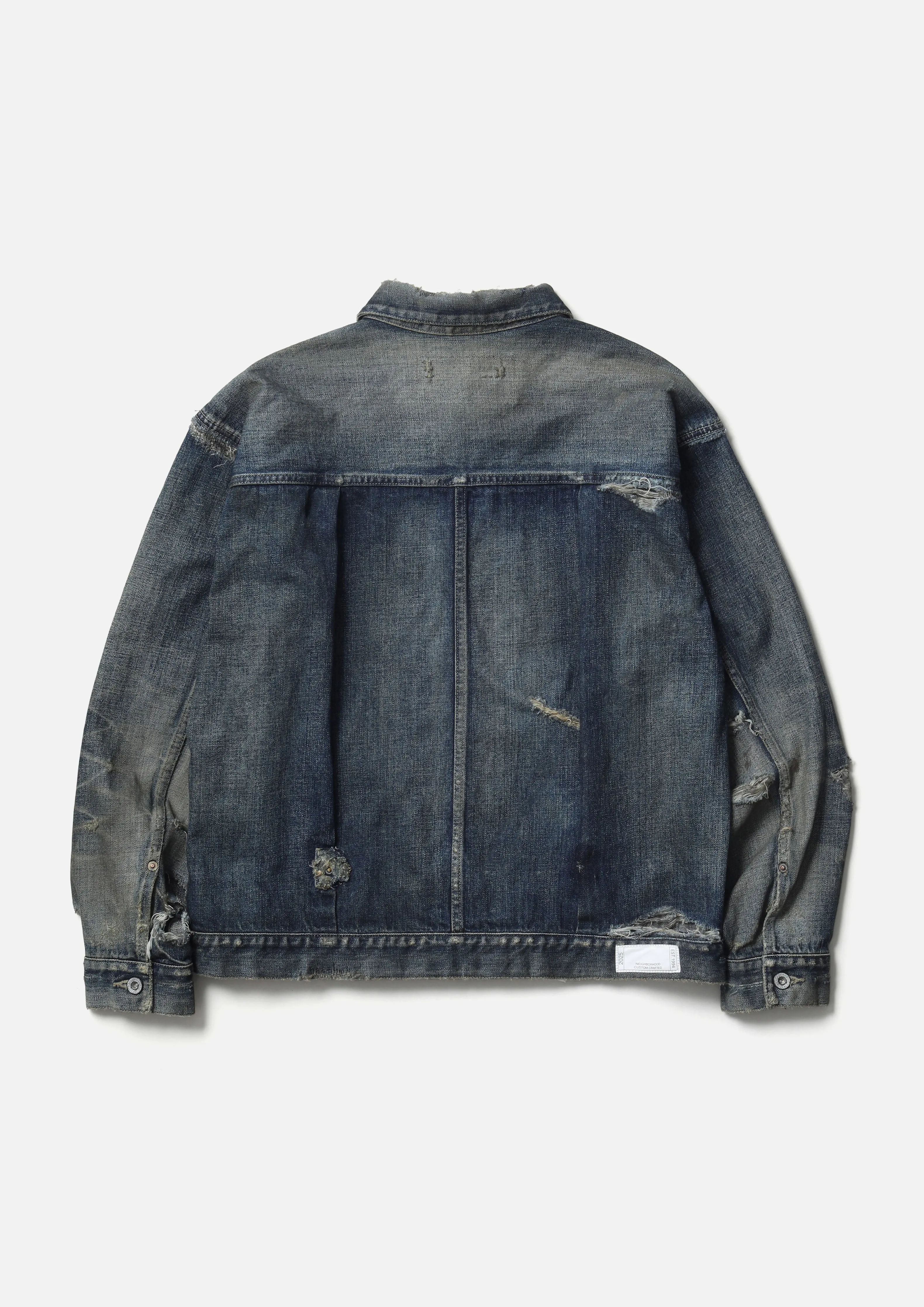 SAVAGE BT DENIM TYPE-1 JACKET sold by Neighborhood product image thumbnail 3