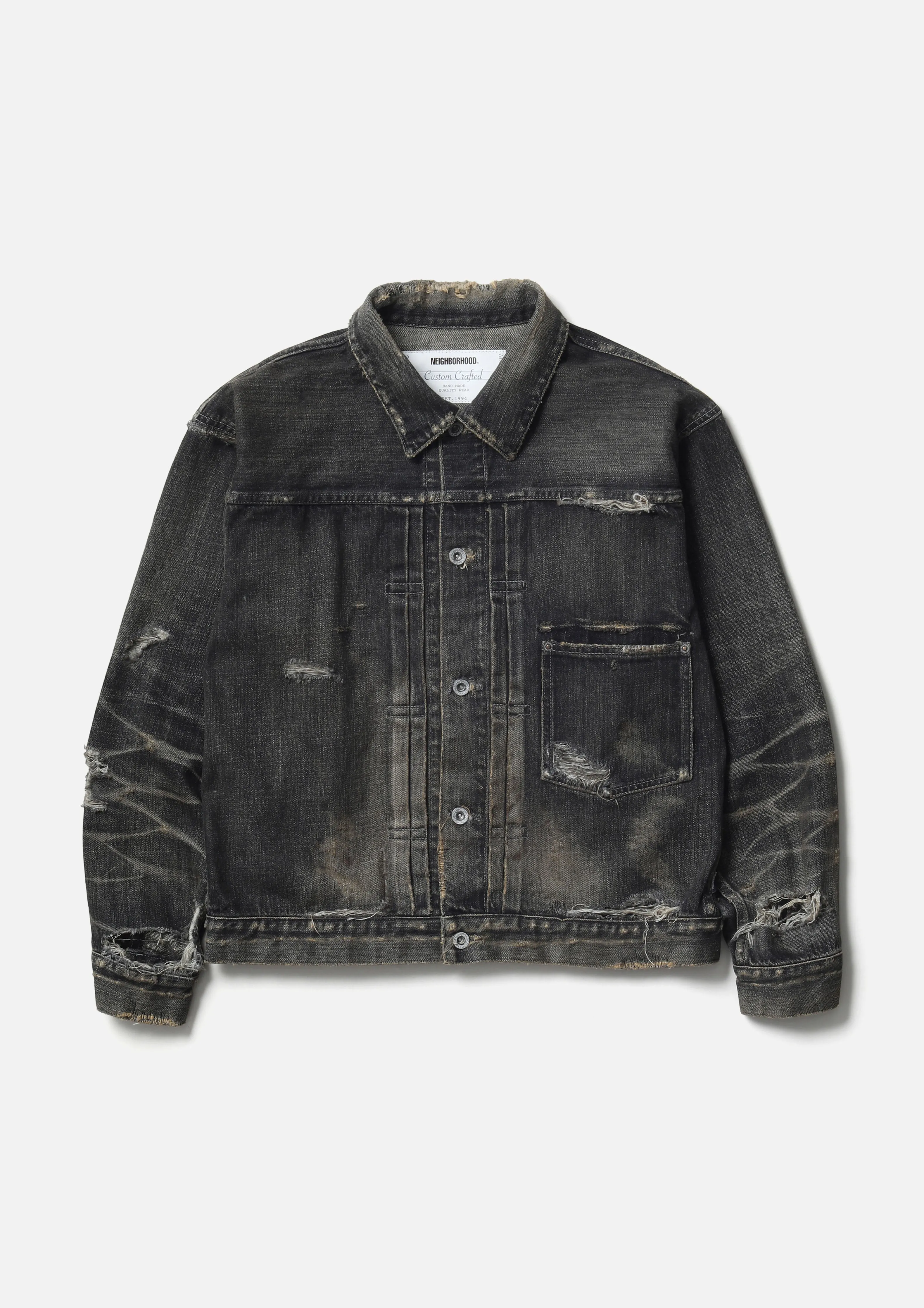 SAVAGE BT DENIM TYPE-1 JACKET sold by Neighborhood product image thumbnail 2
