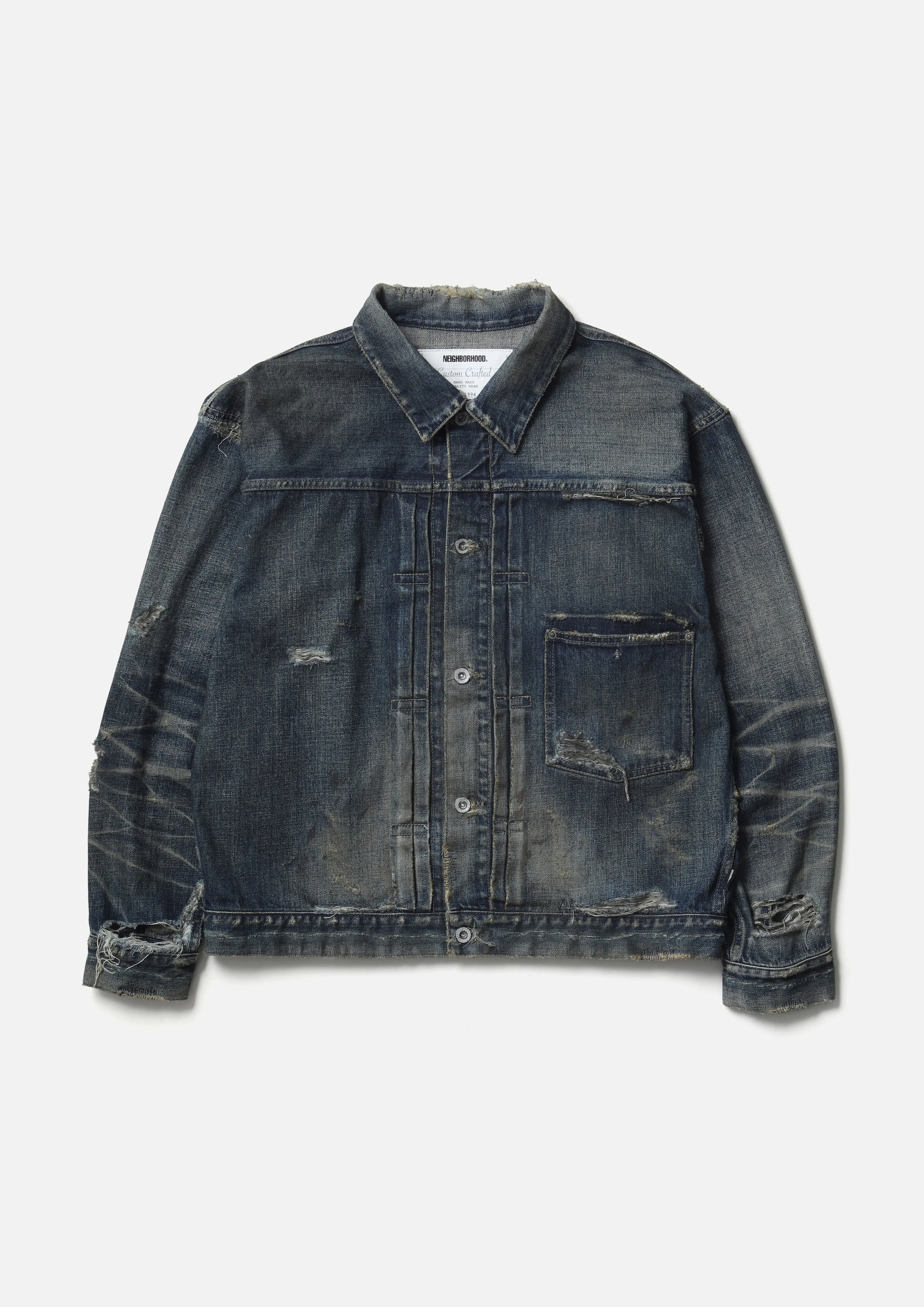 SAVAGE BT DENIM TYPE-1 JACKET sold by Neighborhood