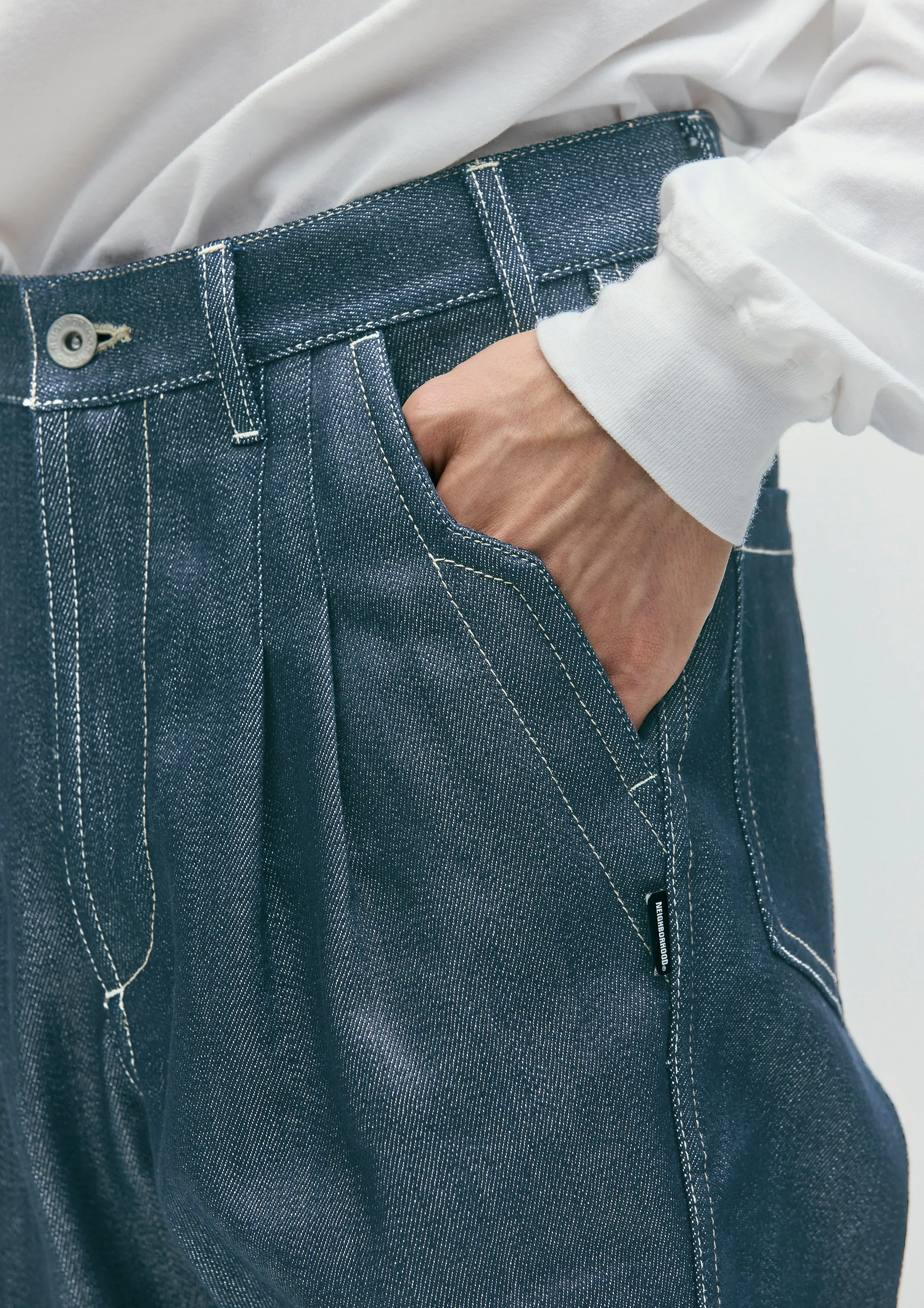TWO TUCK DENIM PANTS sold by Neighborhood product image thumbnail 5
