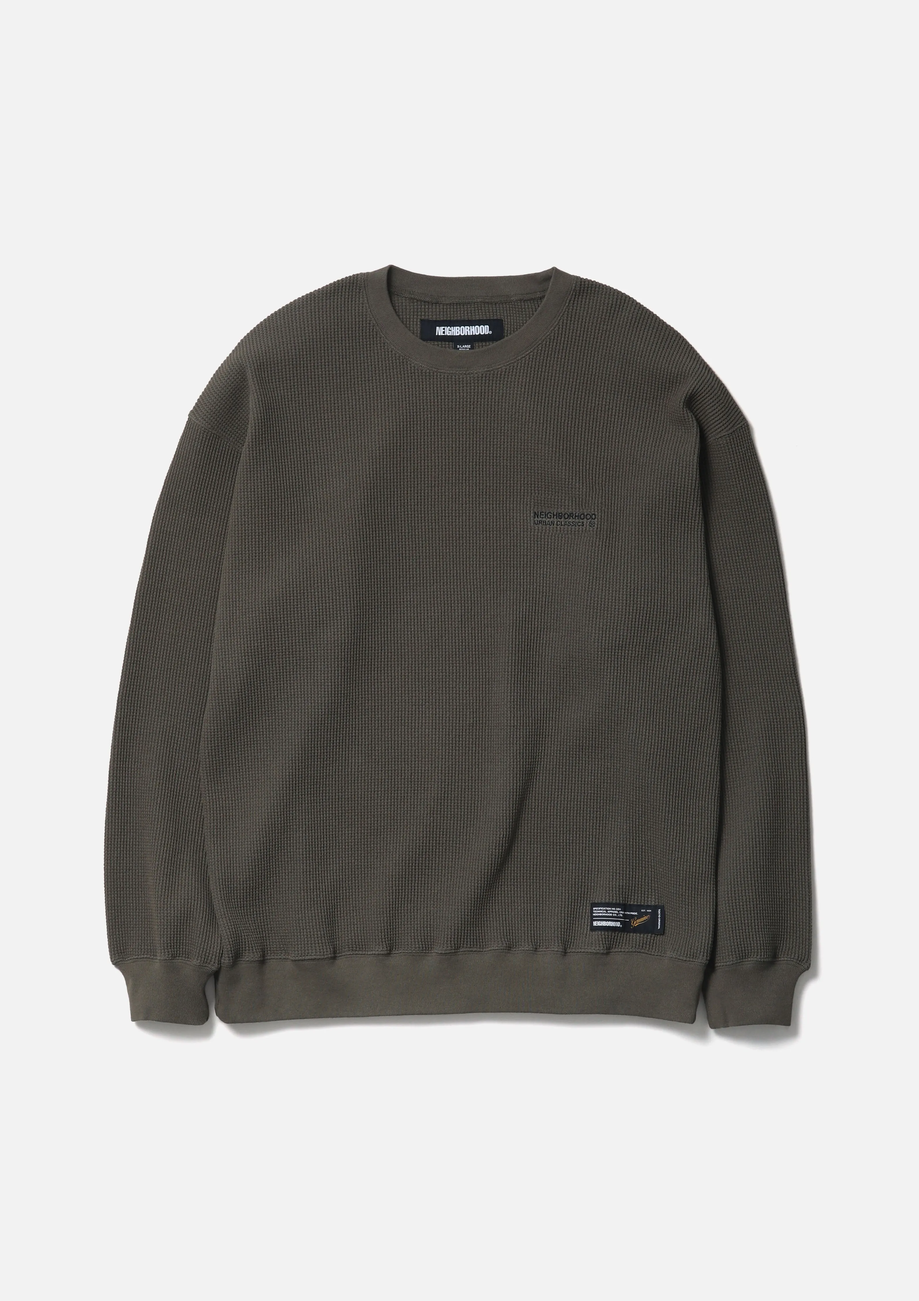 WAFFLE FABRIC CREWNECK LS-1 sold by Neighborhood product image thumbnail 2