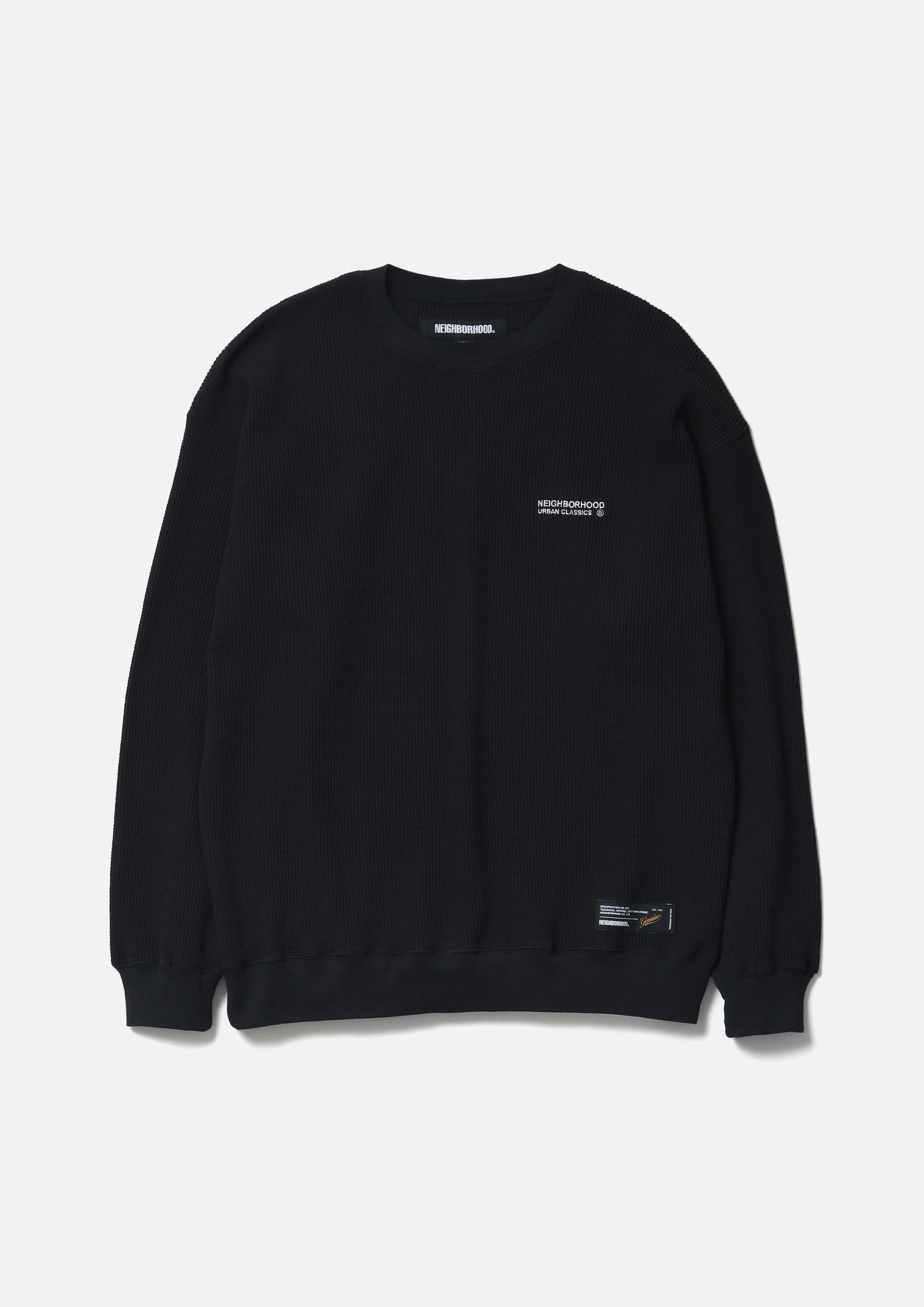 WAFFLE FABRIC CREWNECK LS-1 sold by Neighborhood product image thumbnail 3