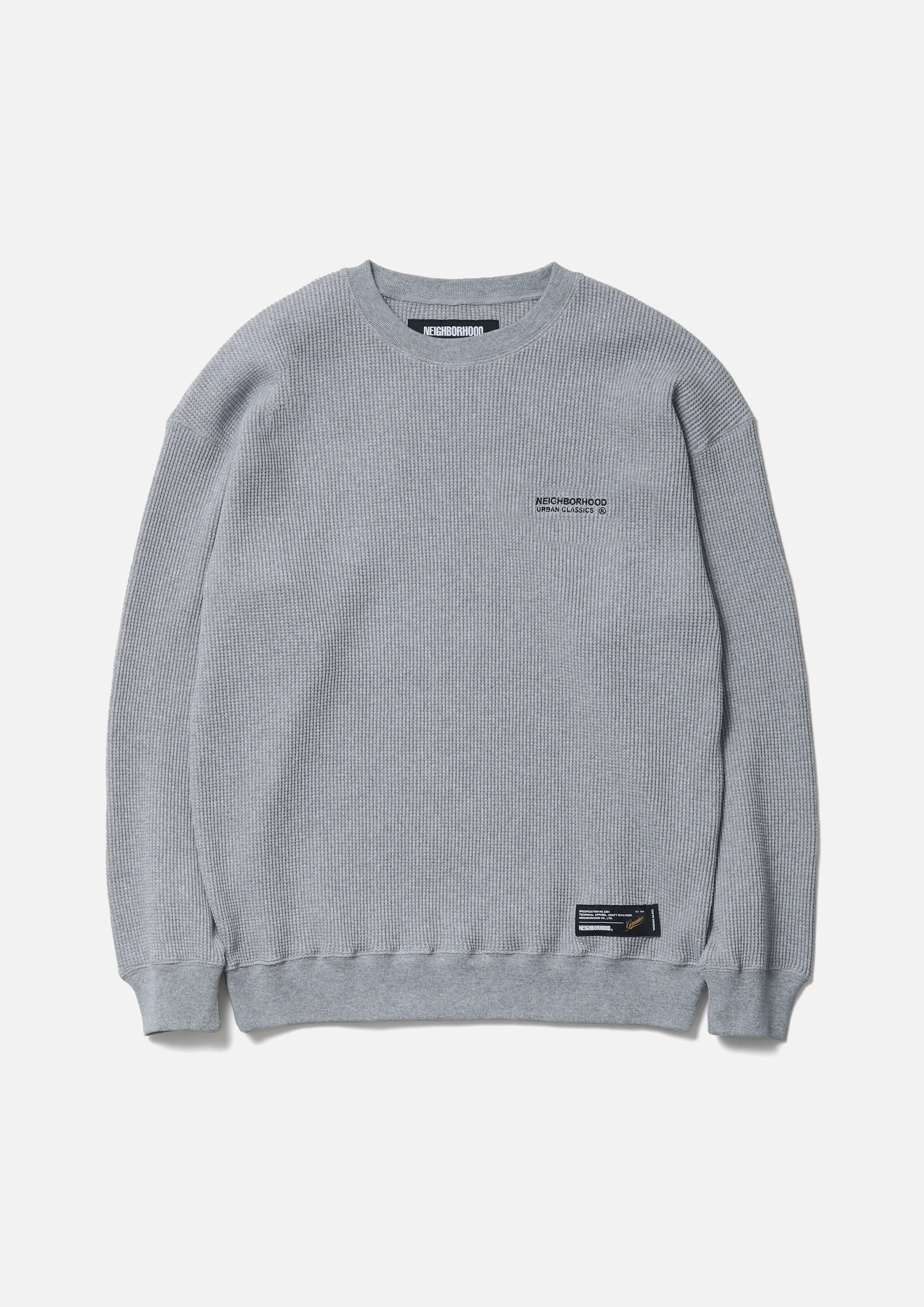 WAFFLE FABRIC CREWNECK LS-1 sold by Neighborhood