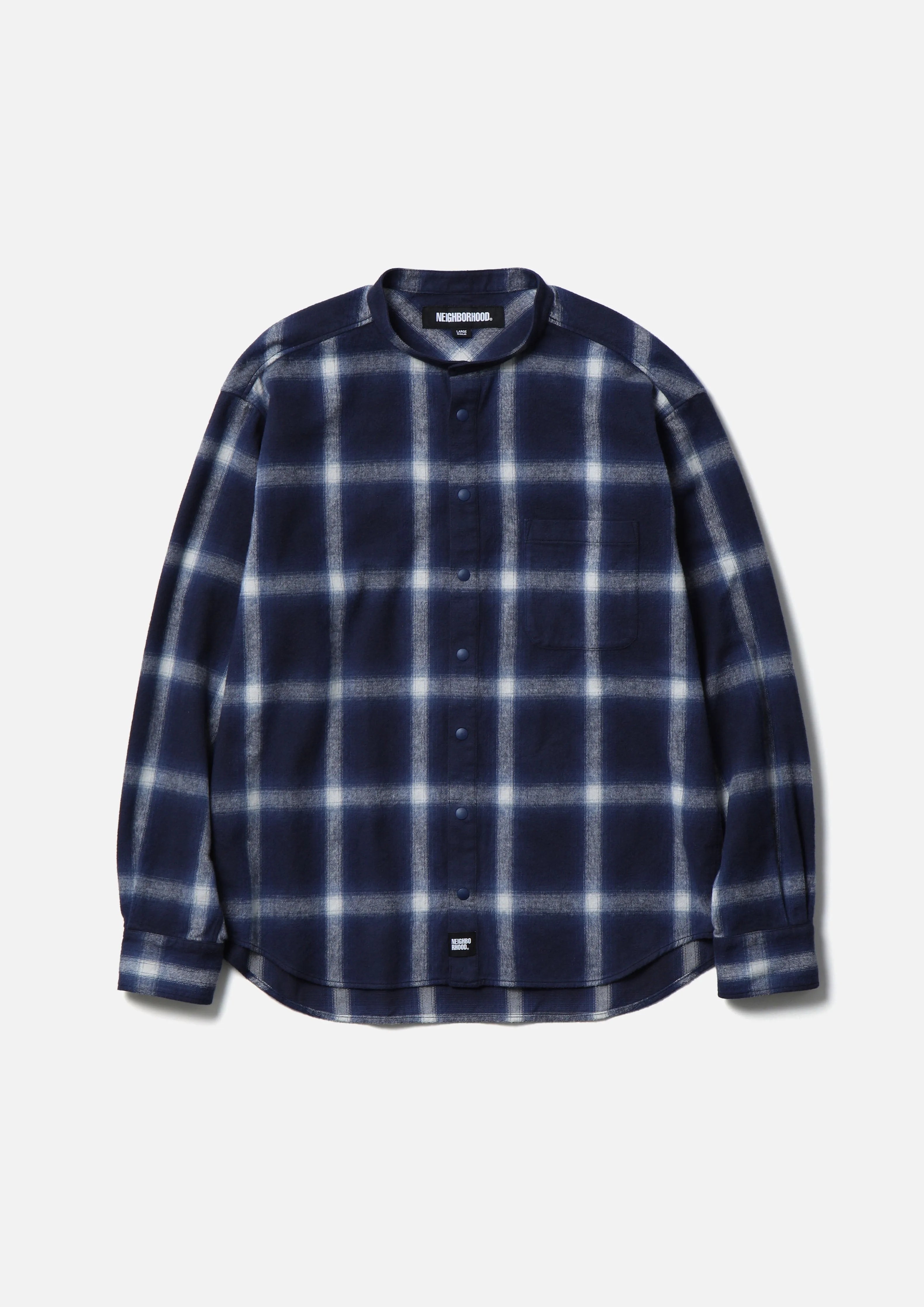 HOMBRE CHECK BAND COLLAR SHIRT LS sold by Neighborhood product image thumbnail 2
