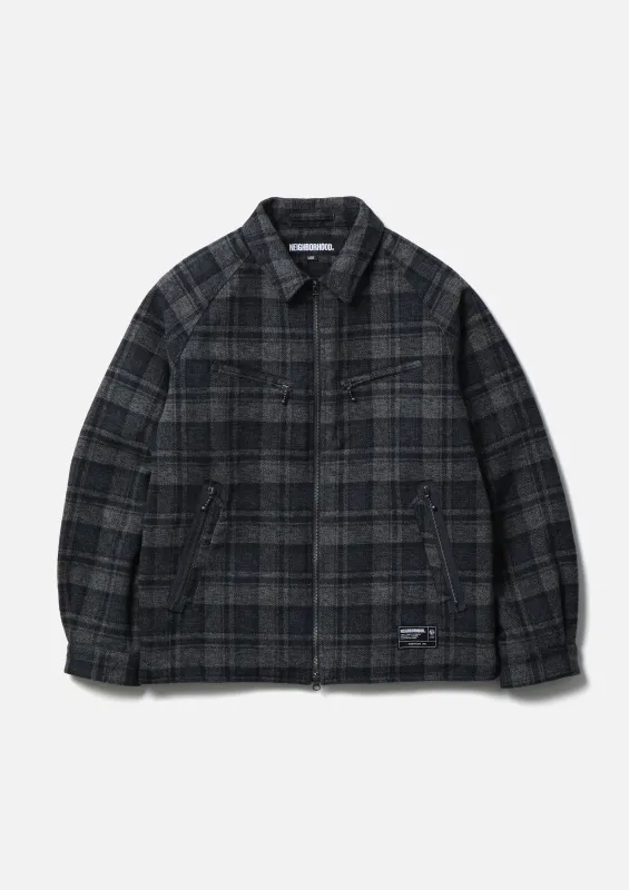 CHECK ZIP JACKET sold by Neighborhood