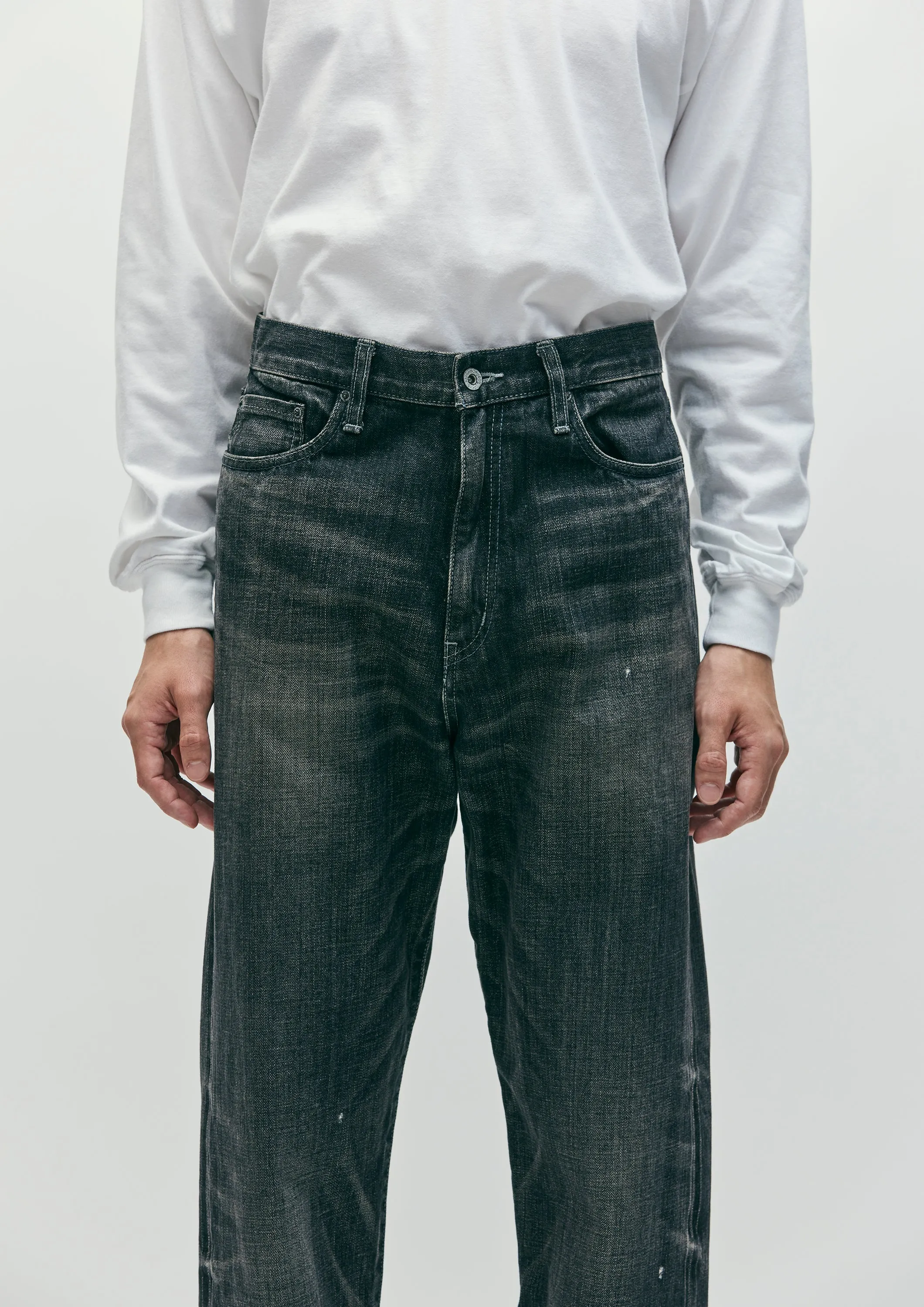 WASHED DENIM DP BASIC PANTS sold by Neighborhood product image thumbnail 4