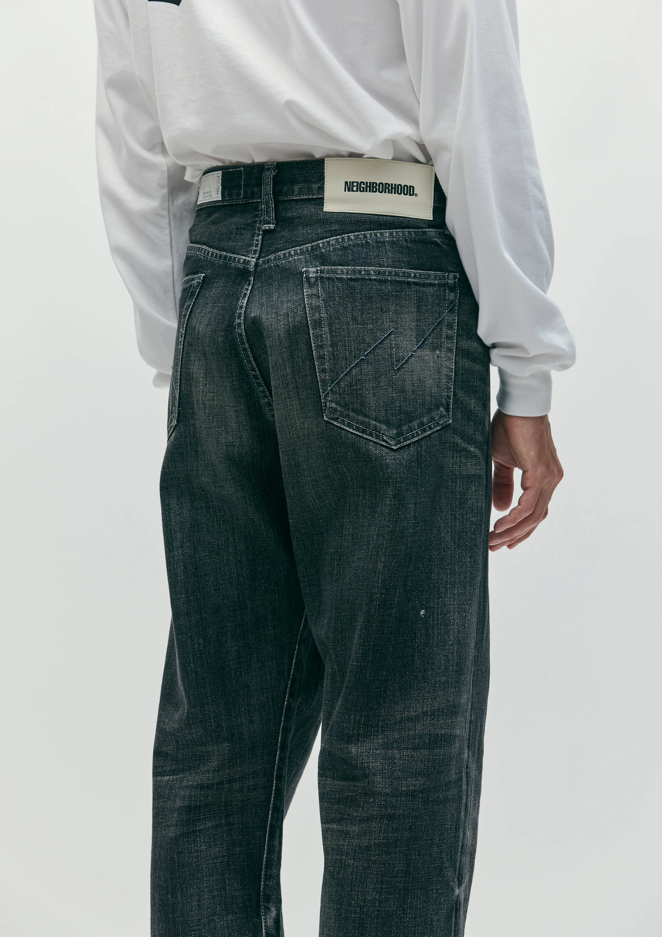 WASHED DENIM DP BASIC PANTS sold by Neighborhood product image thumbnail 5