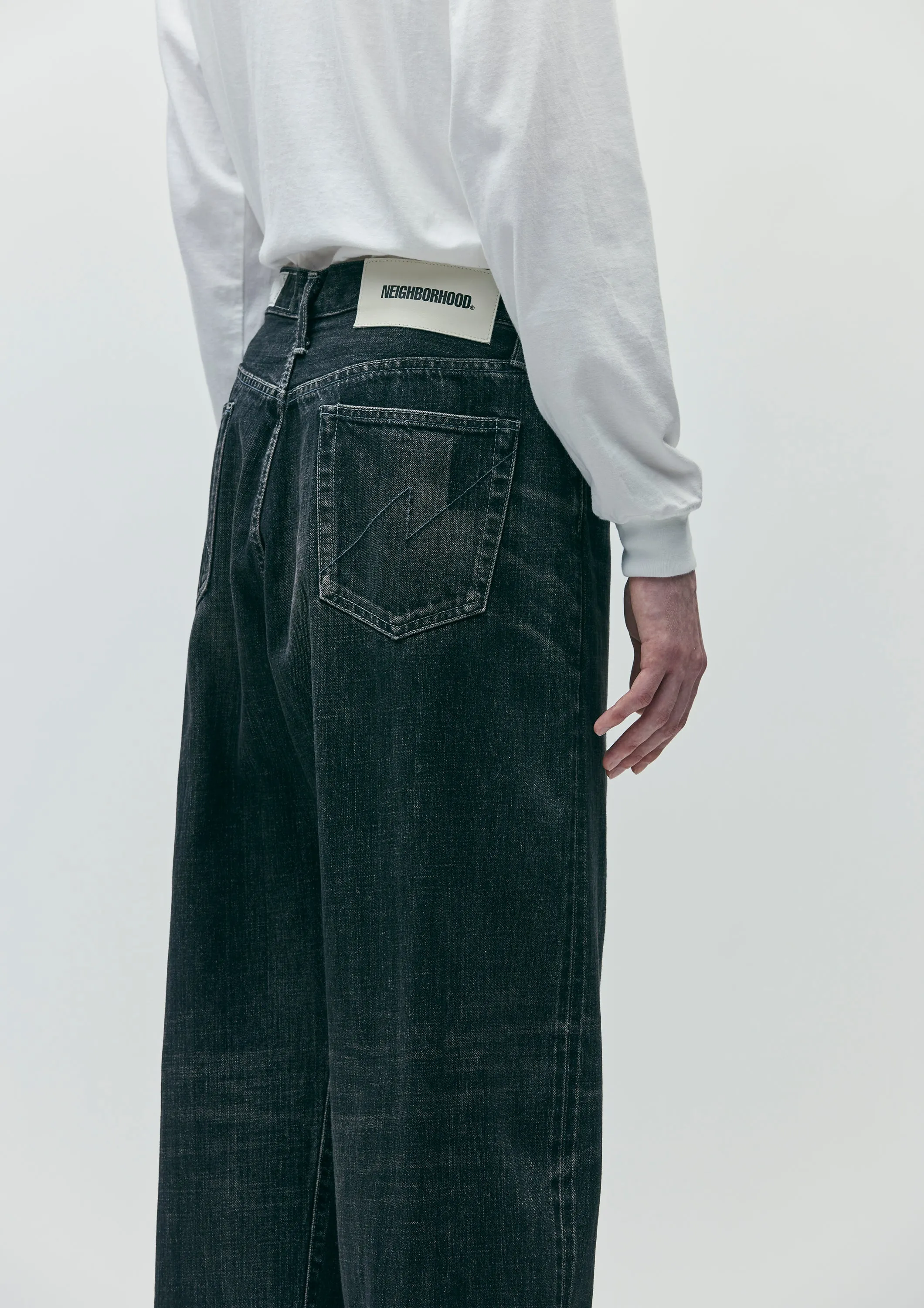 WASHED DENIM DP WIDE PANTS sold by Neighborhood product image thumbnail 5