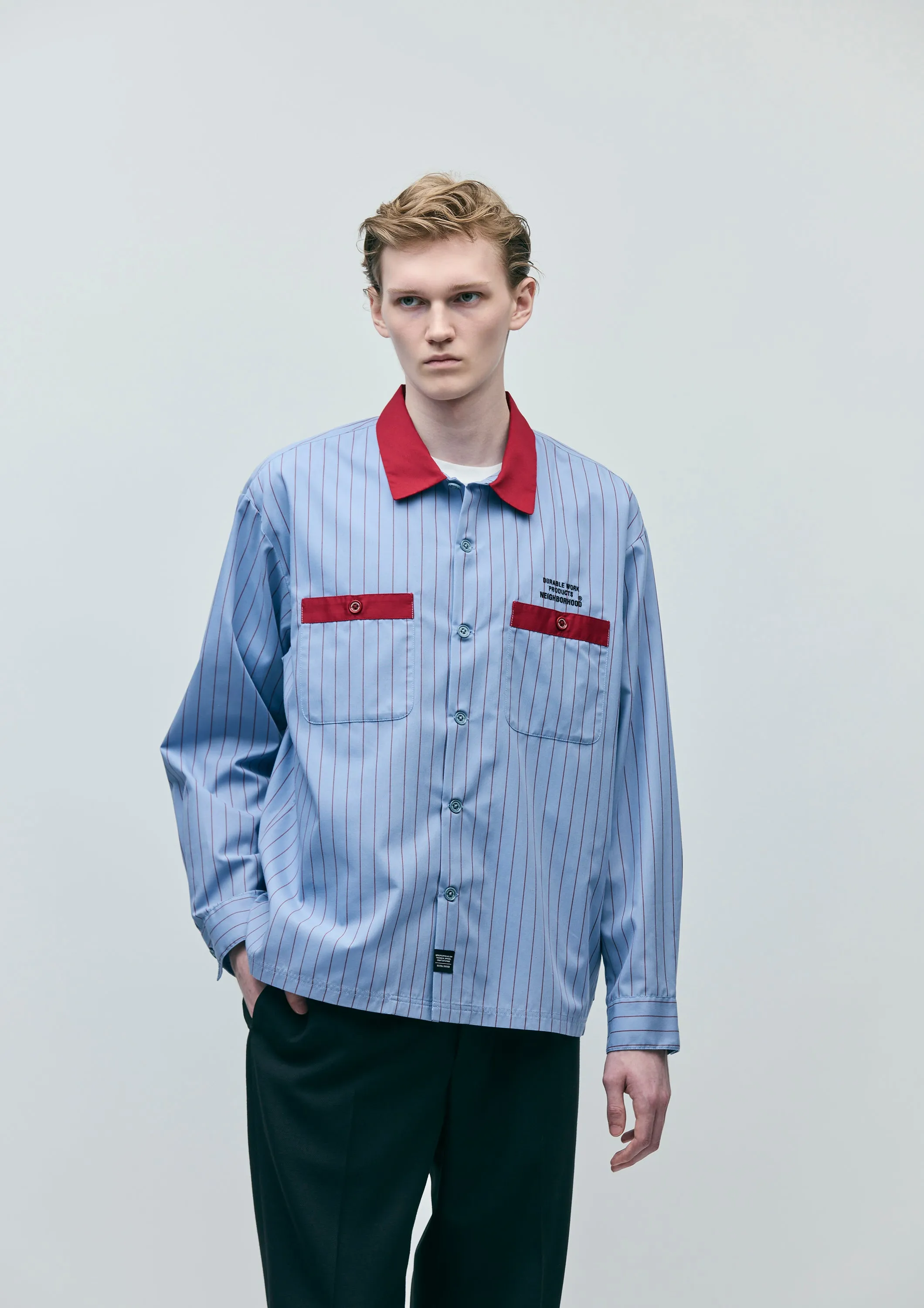 CLASSIC WORK STRIPE SHIRT LS sold by Neighborhood product image thumbnail 5
