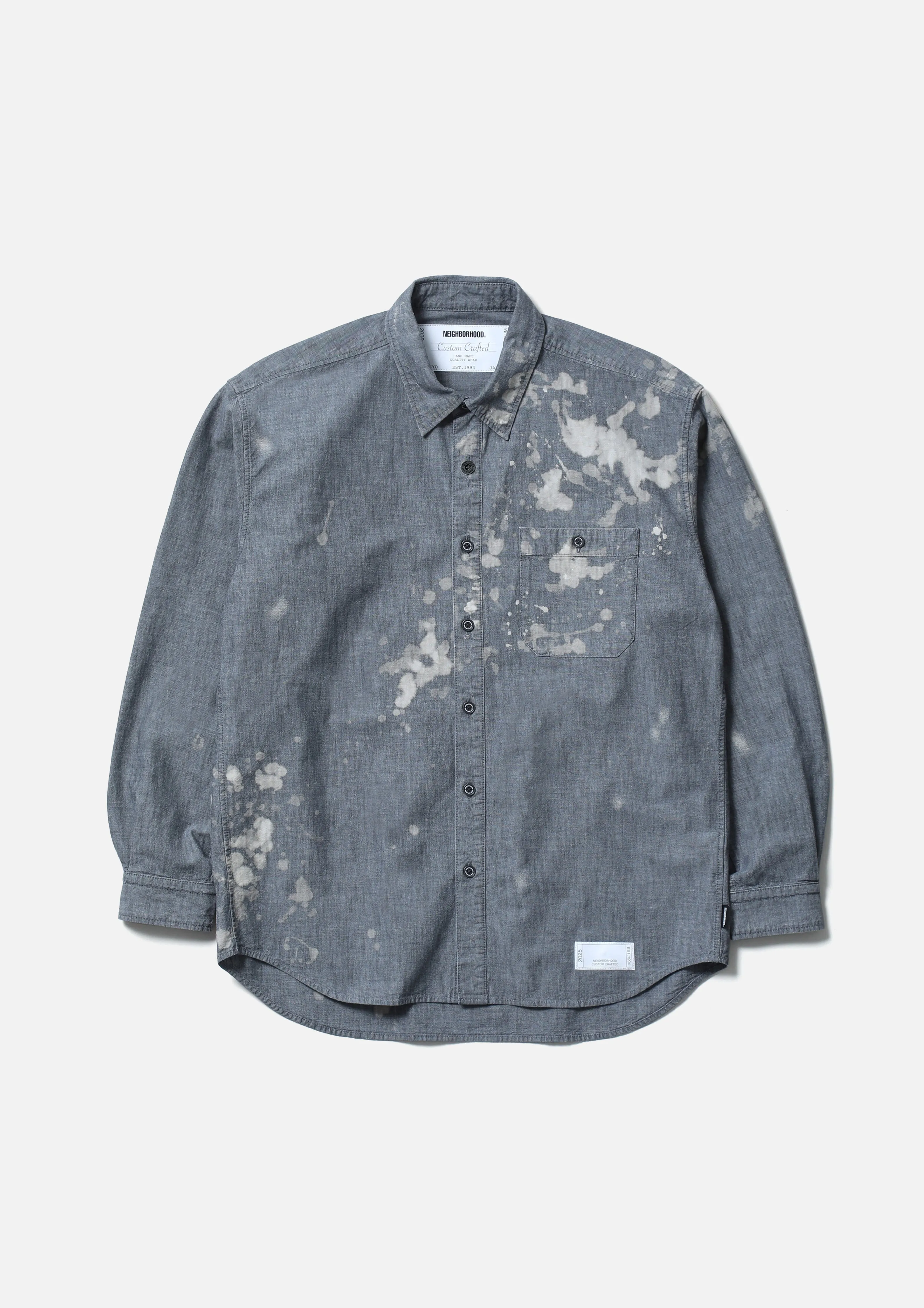 GARMENT BLEACH CHAMBRAY SHIRT LS sold by Neighborhood product image thumbnail 2