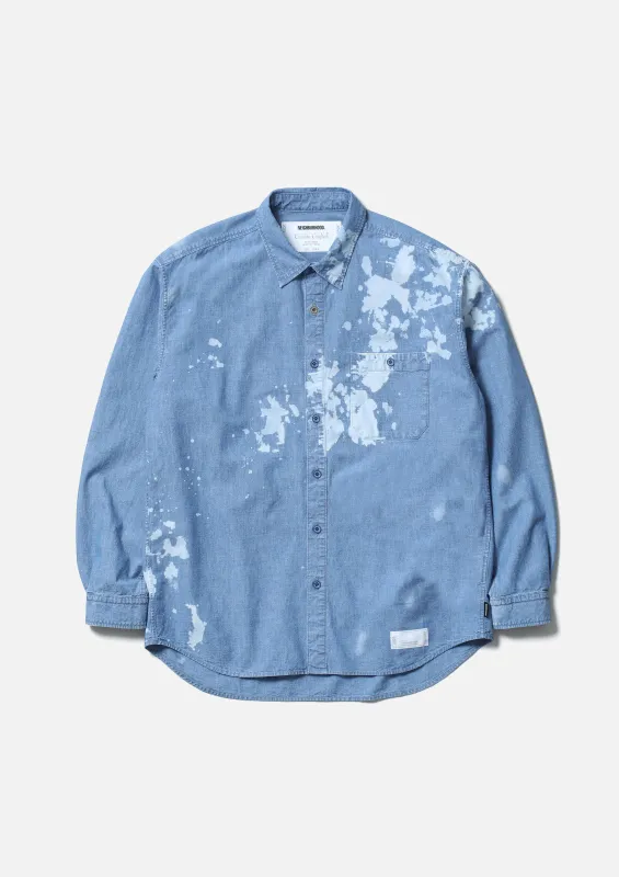 GARMENT BLEACH CHAMBRAY SHIRT LS made by Neighborhood