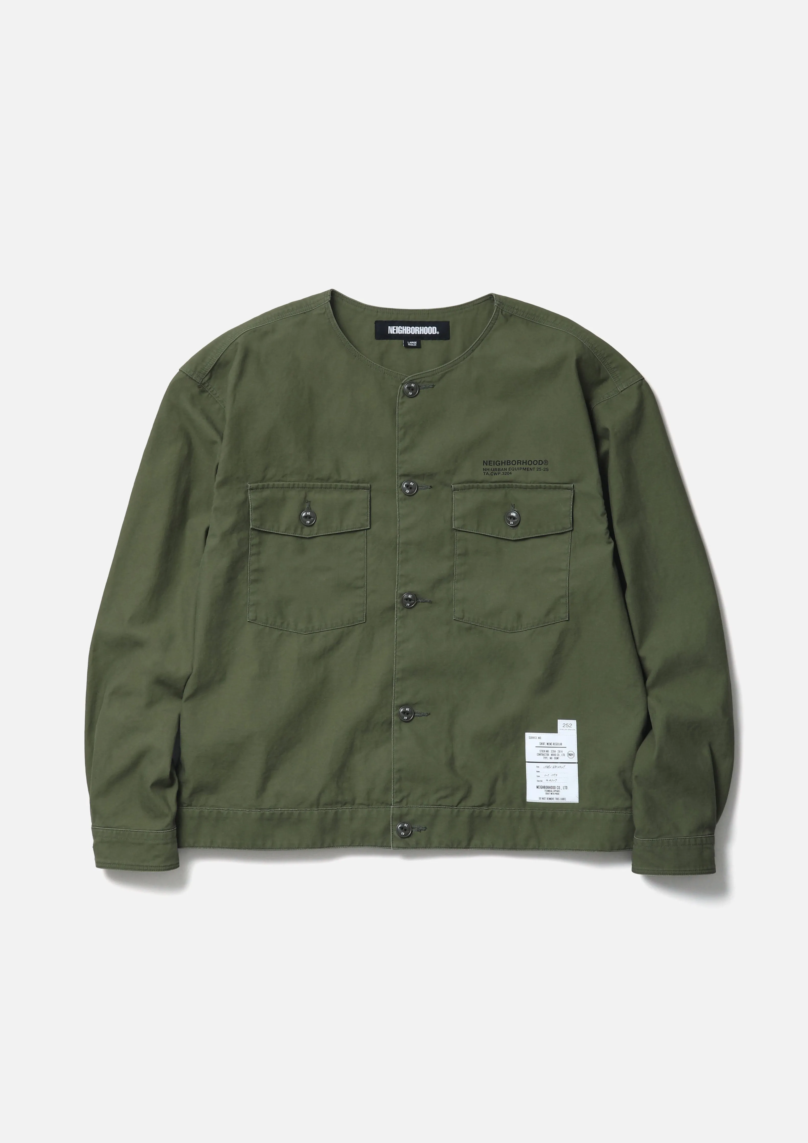 NO COLLAR SHIRT LS sold by Neighborhood product image thumbnail 2