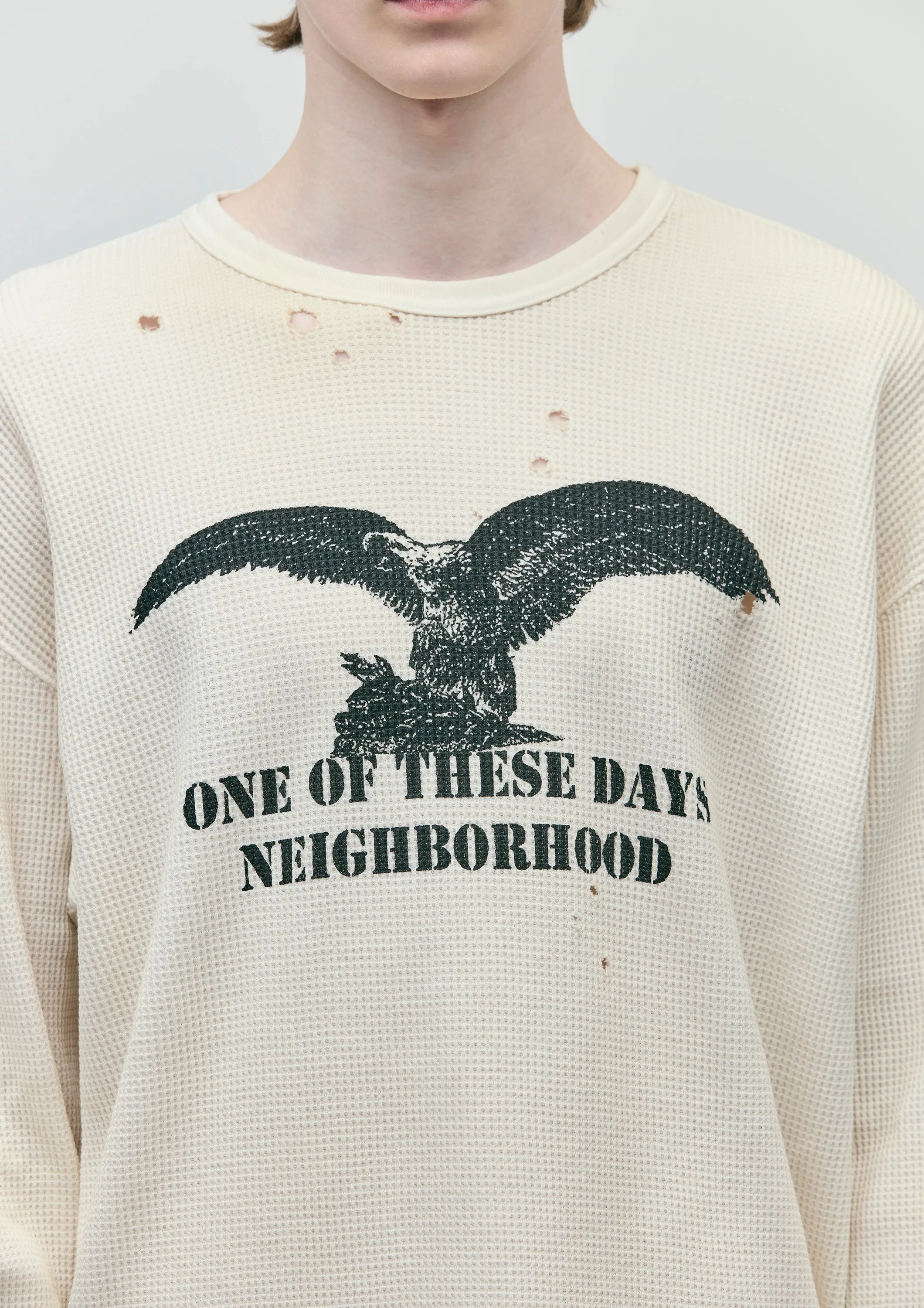 NH X OOTD . WAFFLE FABRIC CREWNECK LS sold by Neighborhood product image thumbnail 5