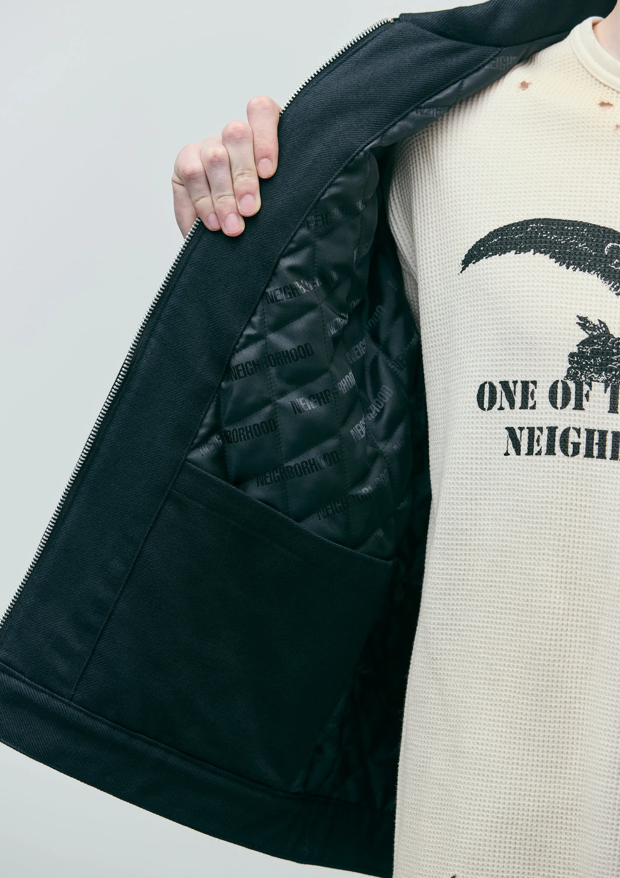 NH X OOTD . ZIP WORK JACKET sold by Neighborhood product image thumbnail 3