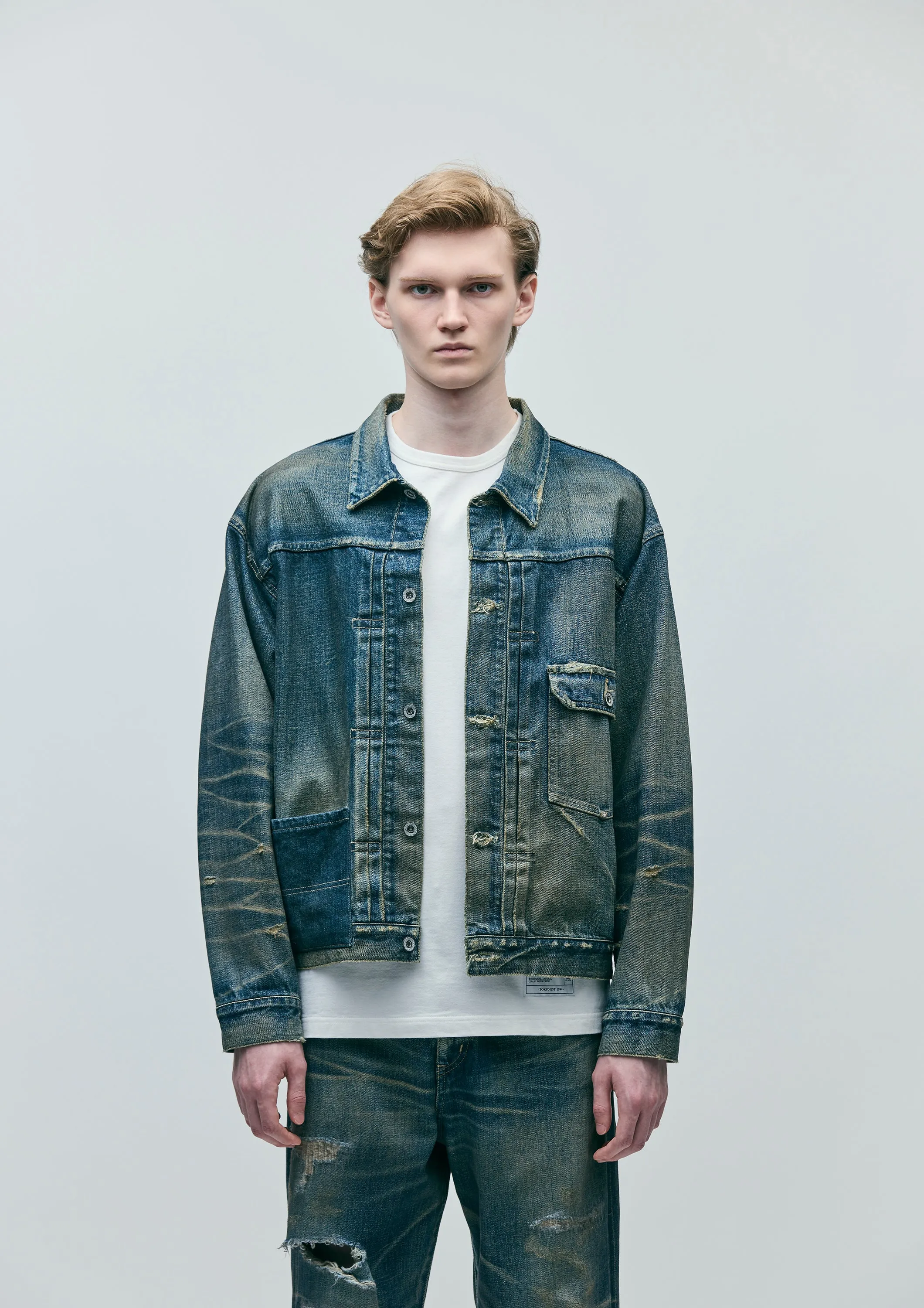 SAVAGE DENIM TYPE-1 JACKET sold by Neighborhood product image thumbnail 4