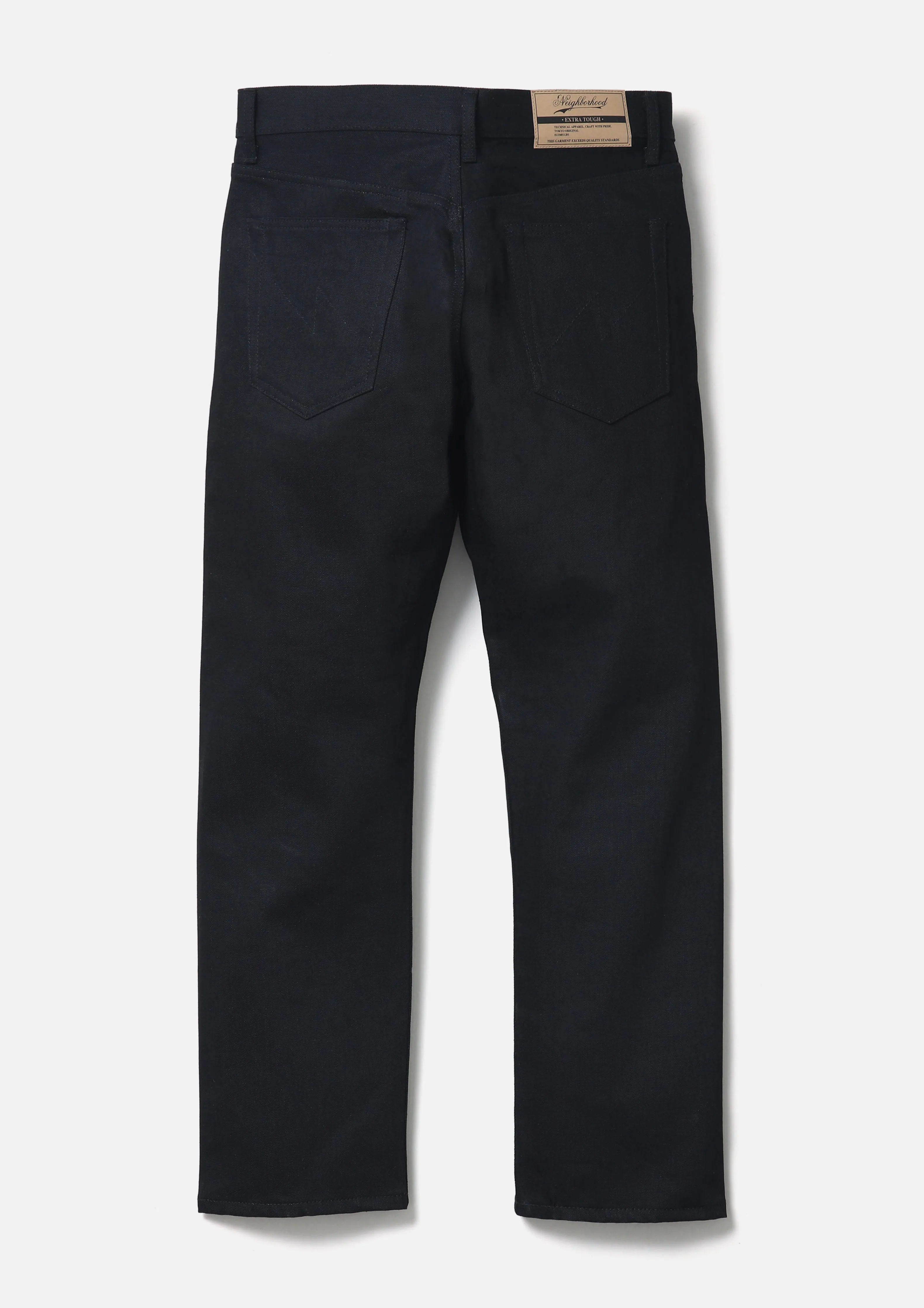 BLACK DENIM SLIM STRAIGHT PANTS sold by Neighborhood product image thumbnail 2