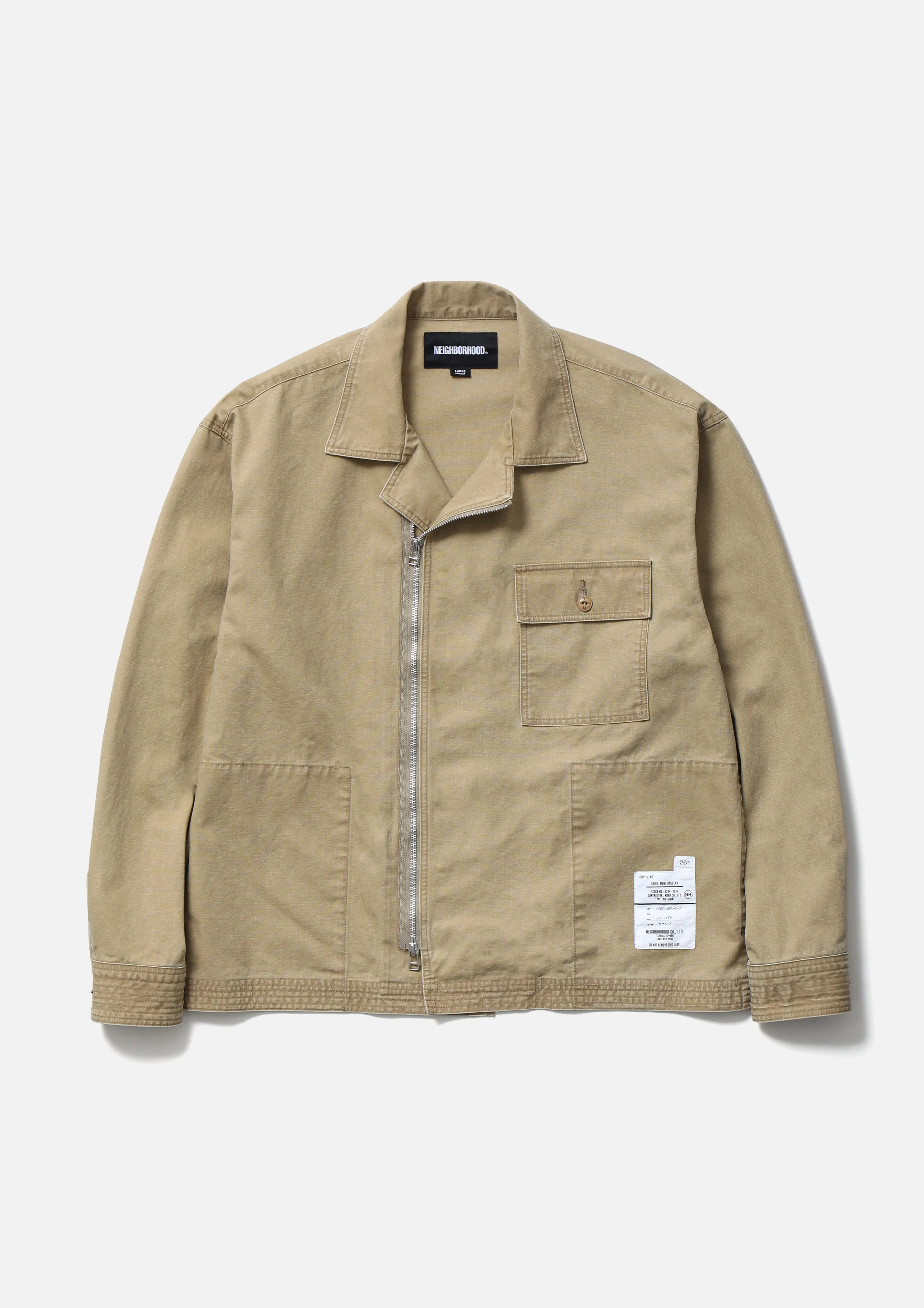 ZIP FIELD SHIRT LS sold by Neighborhood product image thumbnail 3