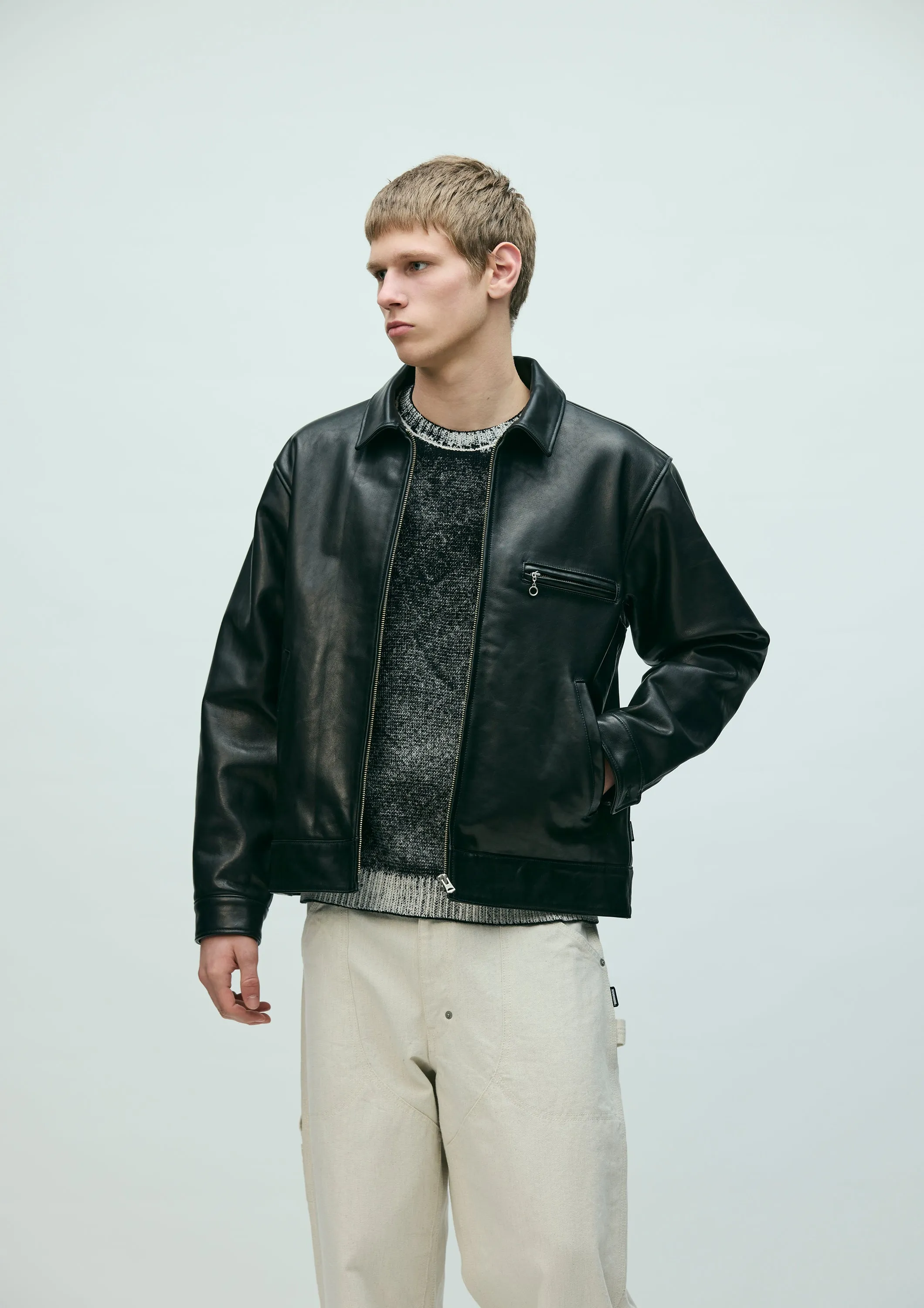 LEATHER SPORTS JACKET sold by Neighborhood product image thumbnail 3