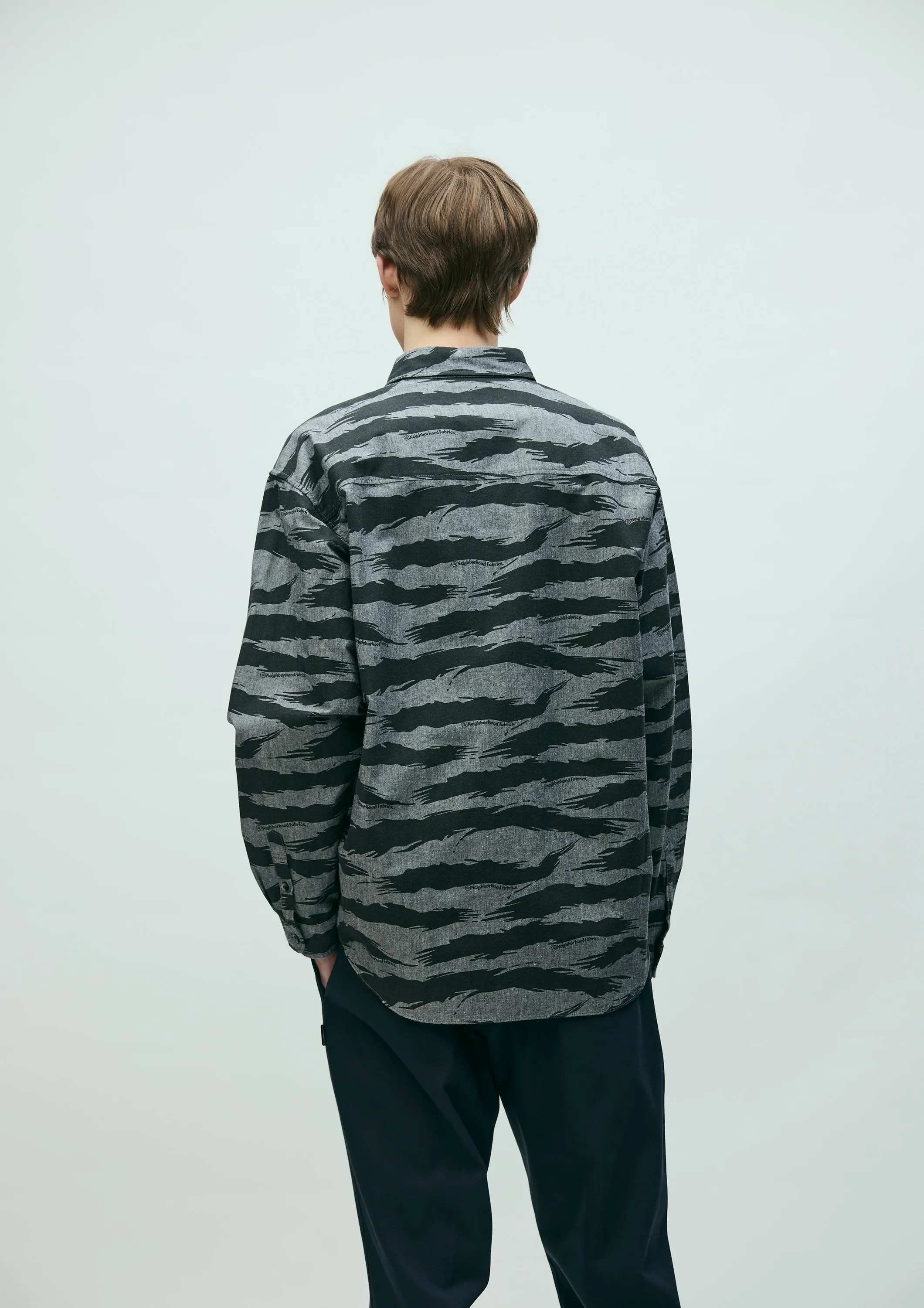 CAMO PATTERN CHAMBRAY SHIRT LS sold by Neighborhood product image thumbnail 5