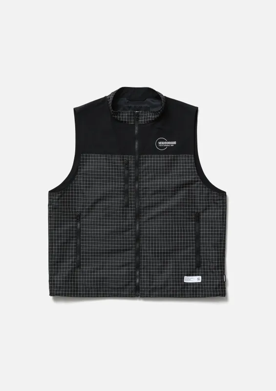 REFLECTIVE STAND COLLAR VEST sold by Neighborhood