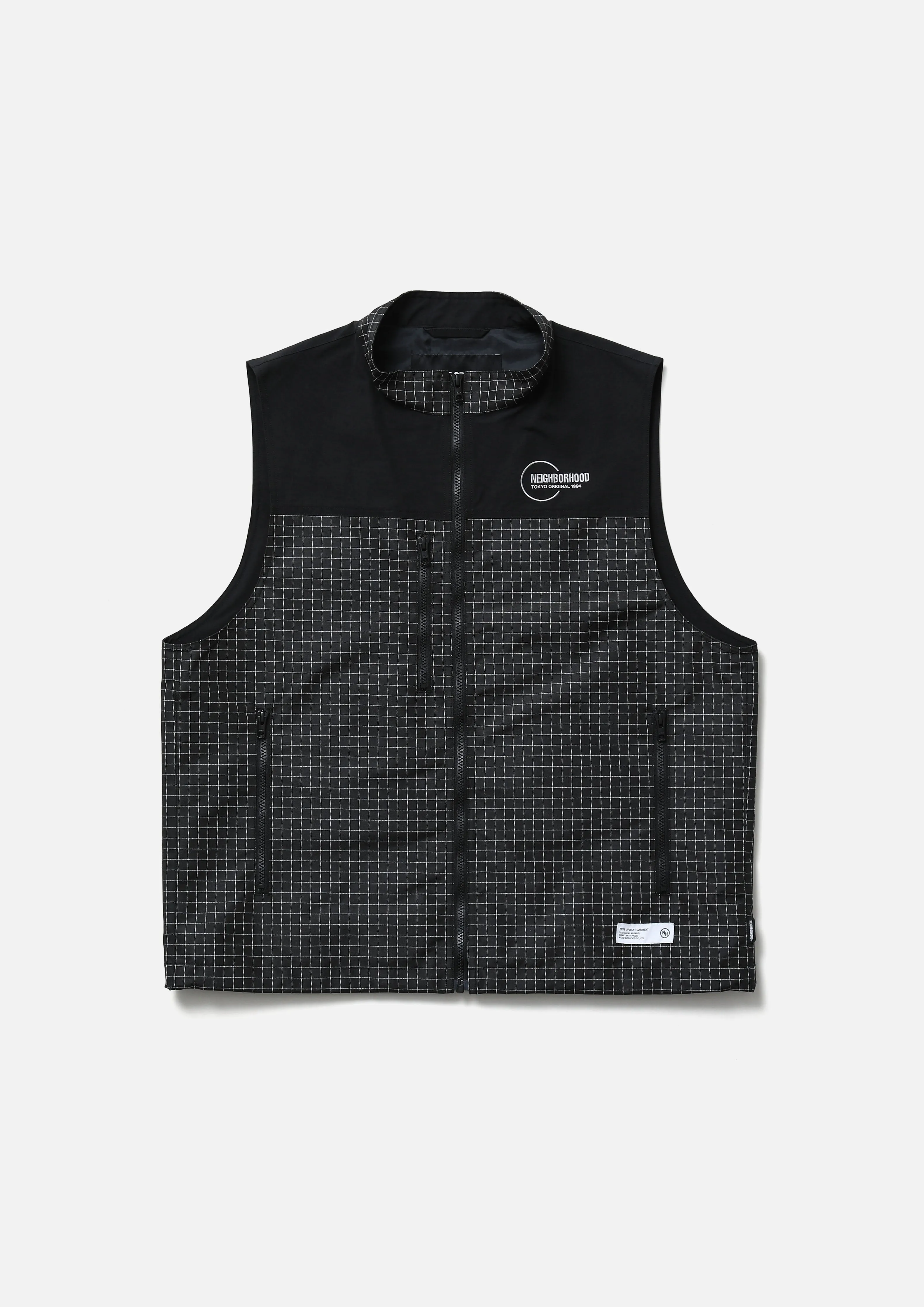 REFLECTIVE STAND COLLAR VEST sold by Neighborhood