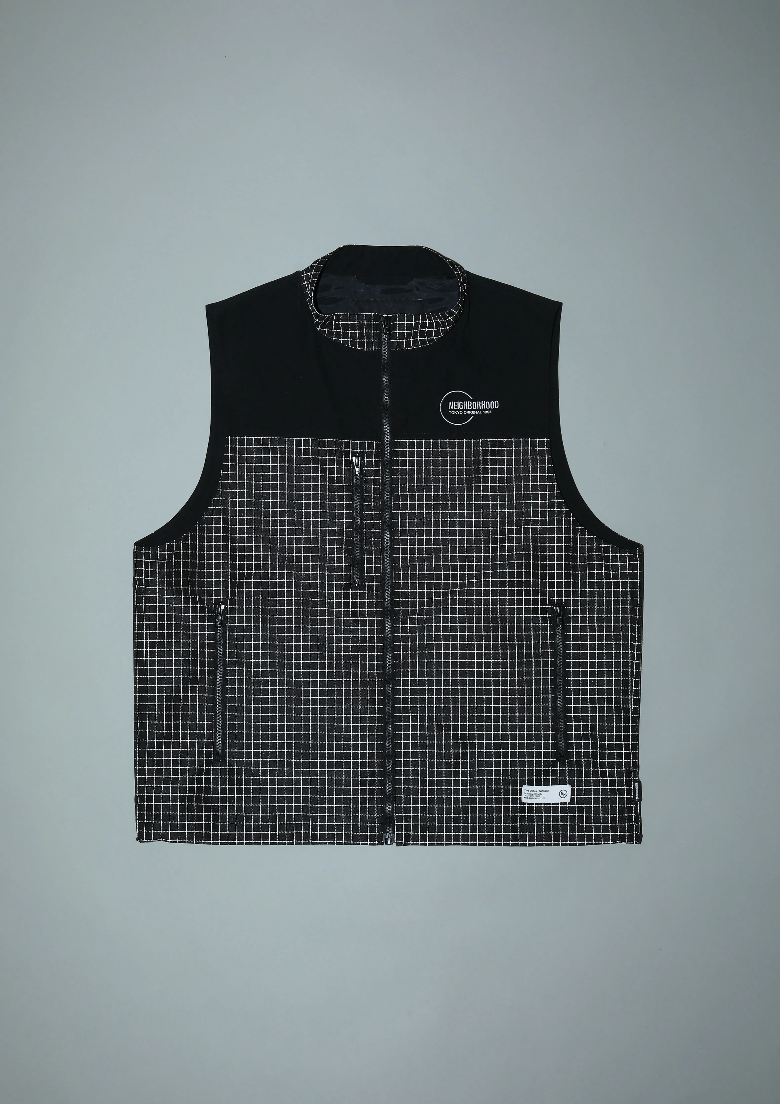 REFLECTIVE STAND COLLAR VEST sold by Neighborhood product image thumbnail 3