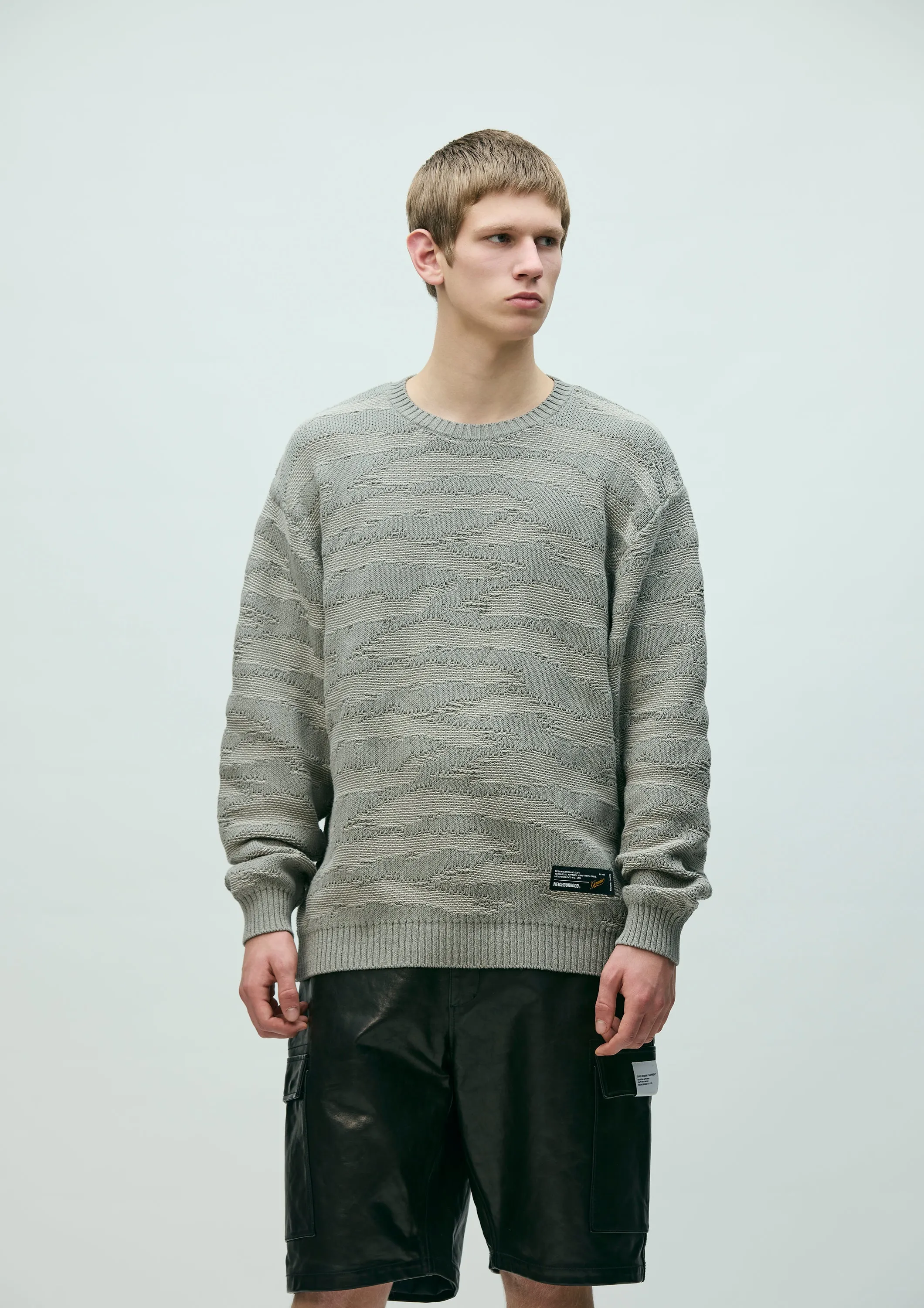 CAMO PATTERN CREWNECK SWEATER sold by Neighborhood product image thumbnail 5