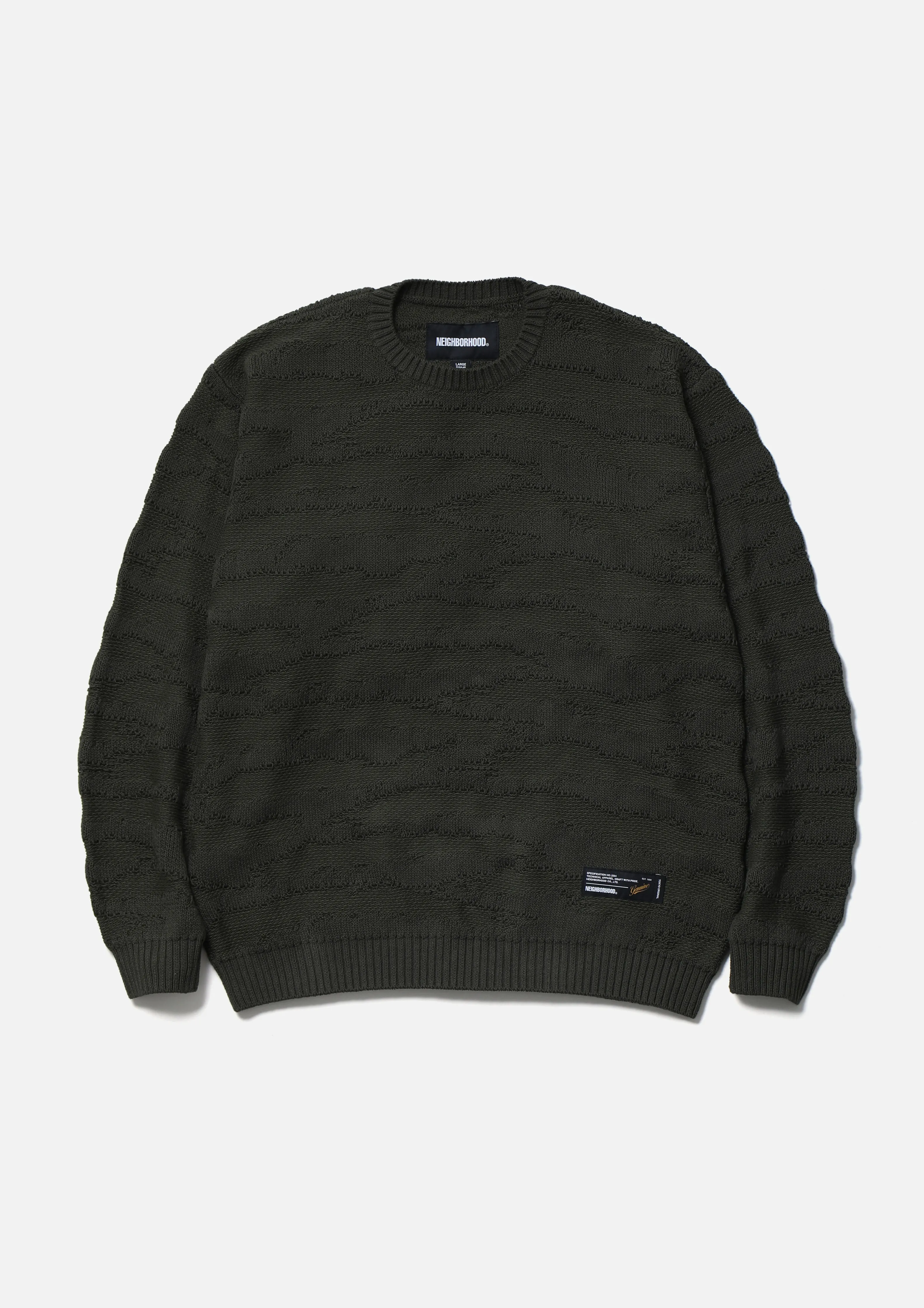 CAMO PATTERN CREWNECK SWEATER sold by Neighborhood